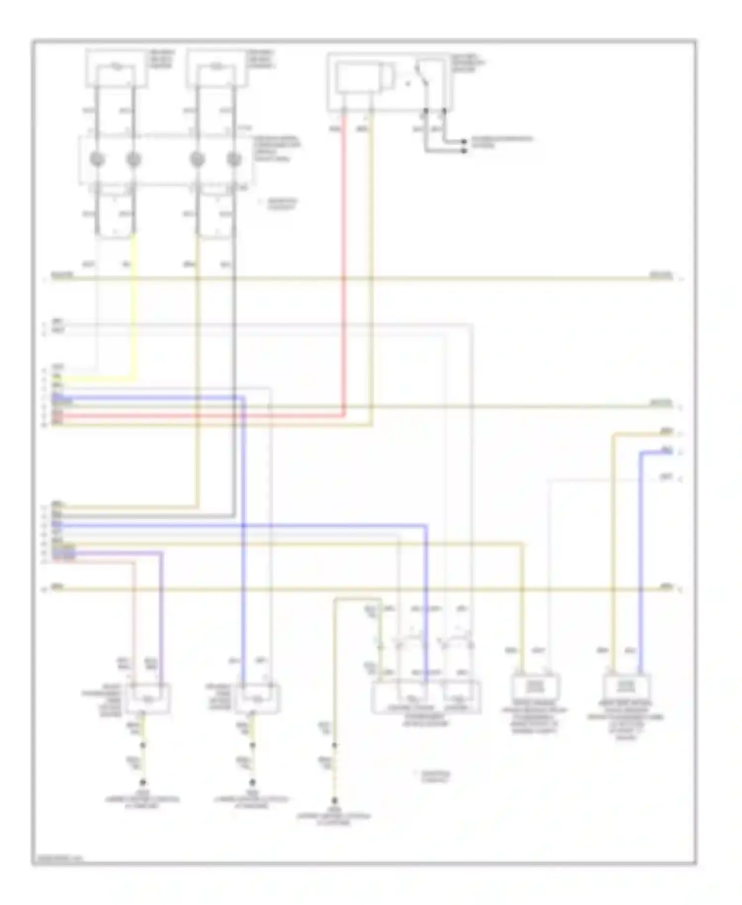 A8 Audi D3 facelift 2 (2007-2010): Supplemental restraints circuit (2 of 3)