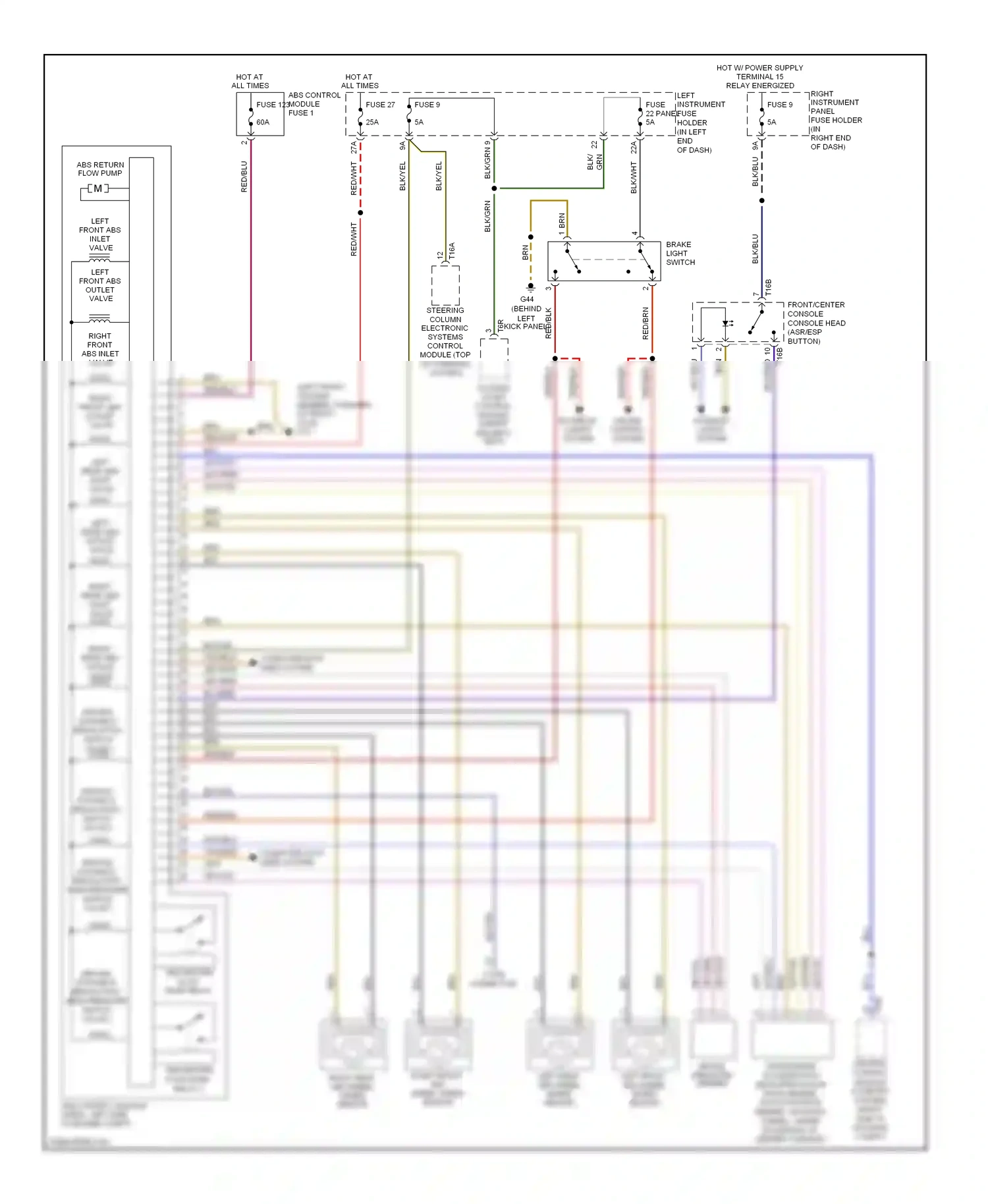 Audi A8 D3 facelift 2 (2007-2010) access/ wiring diagram  (1 of 4)