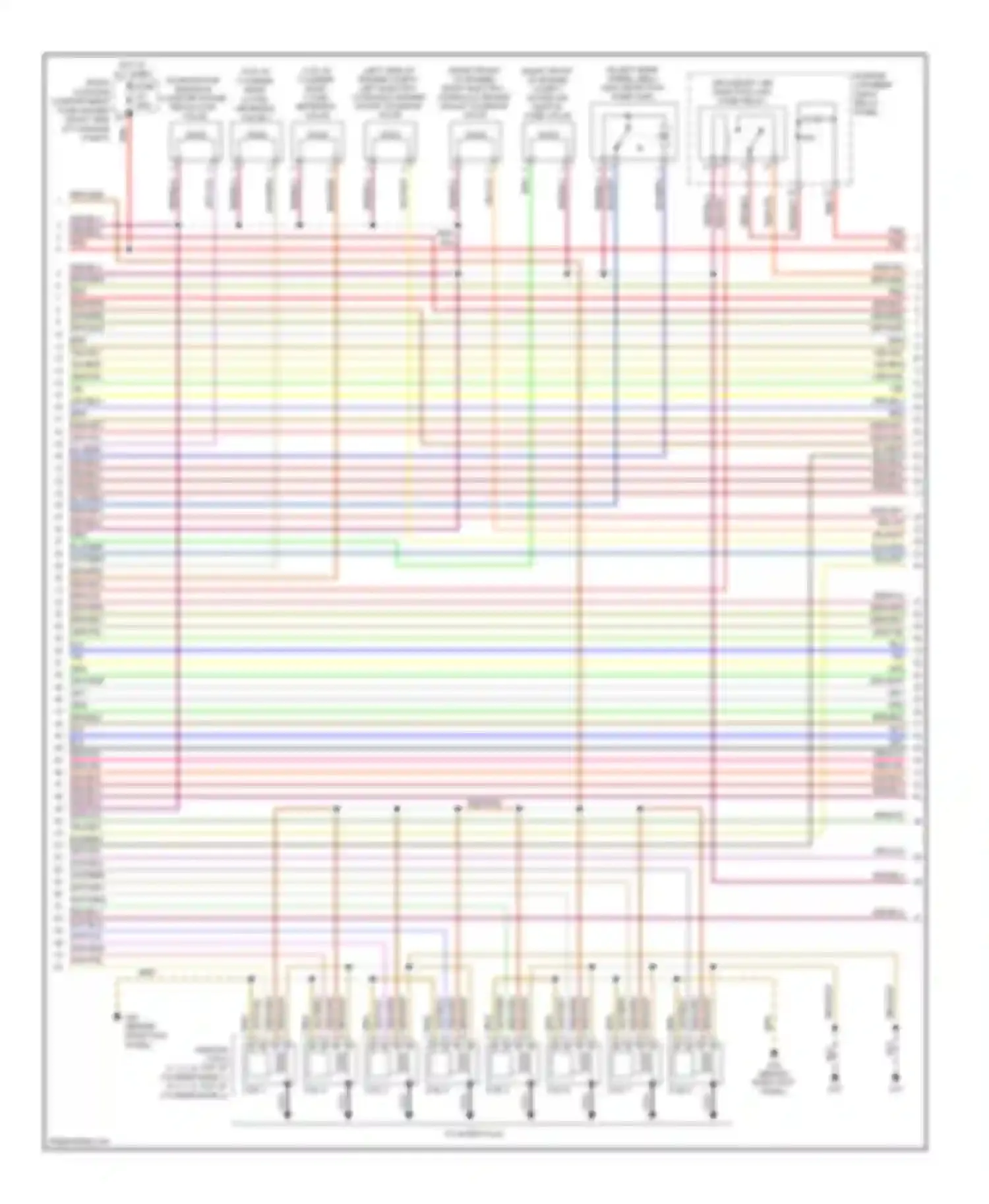 Wiring diagram e-box relay panel for Audi A8 D3 facelift 2 (2007-2010)