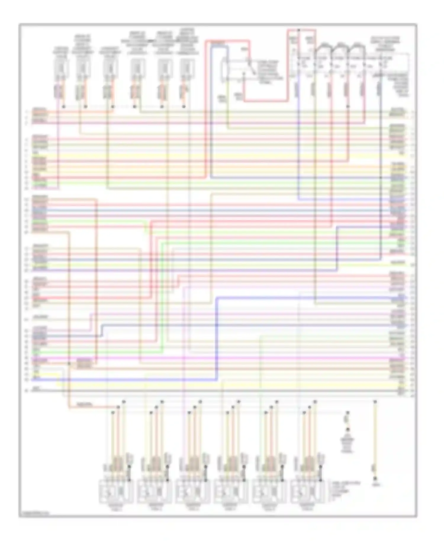 Wiring diagram spark plug for Audi A8 D3 facelift 2 (2007-2010)