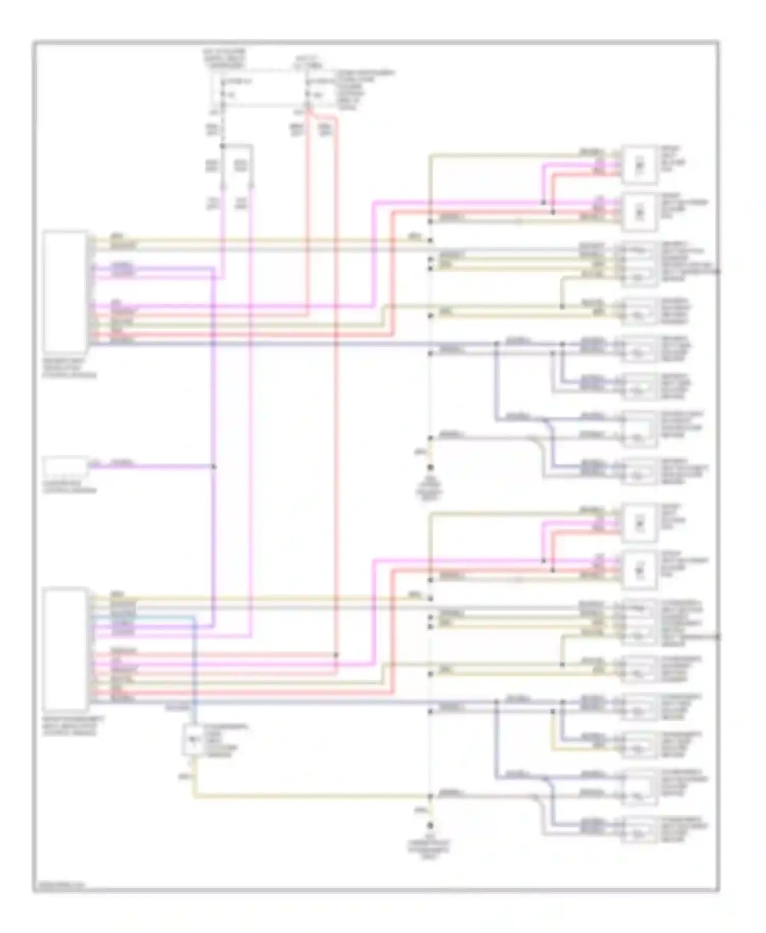 Wiring diagram climatronic control module for Audi A8 D3 facelift 2 (2007-2010) (6 of 9)