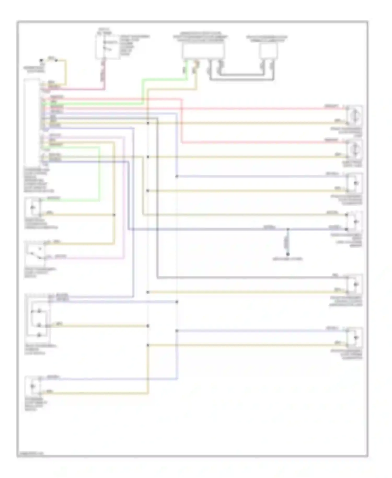 Wiring diagram defogger system for Audi A8 D3 facelift 2 (2007-2010) (3 of 3)