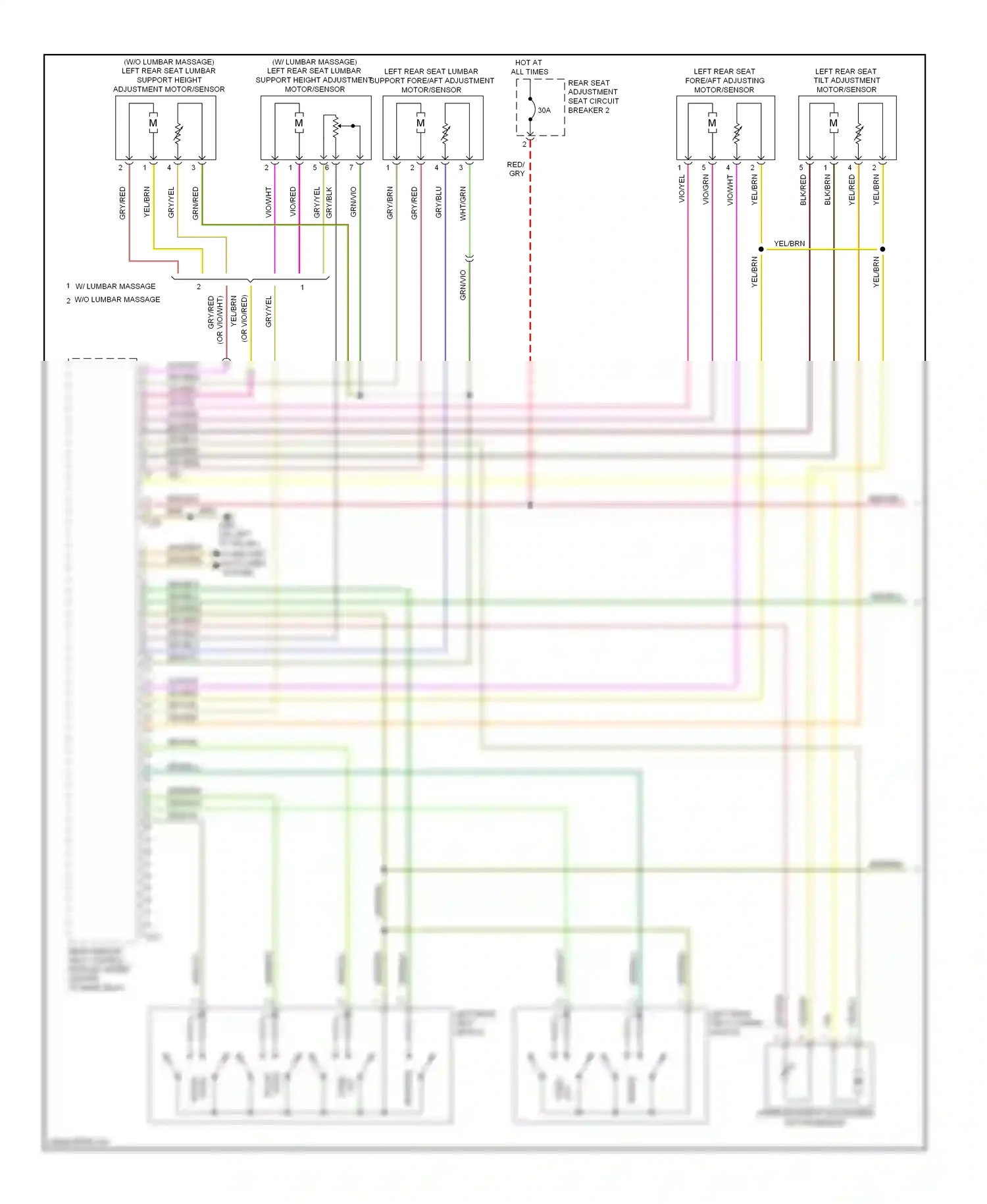 Audi A8 D3 facelift 2 (2007-2010) height wiring diagram  (1 of 3)