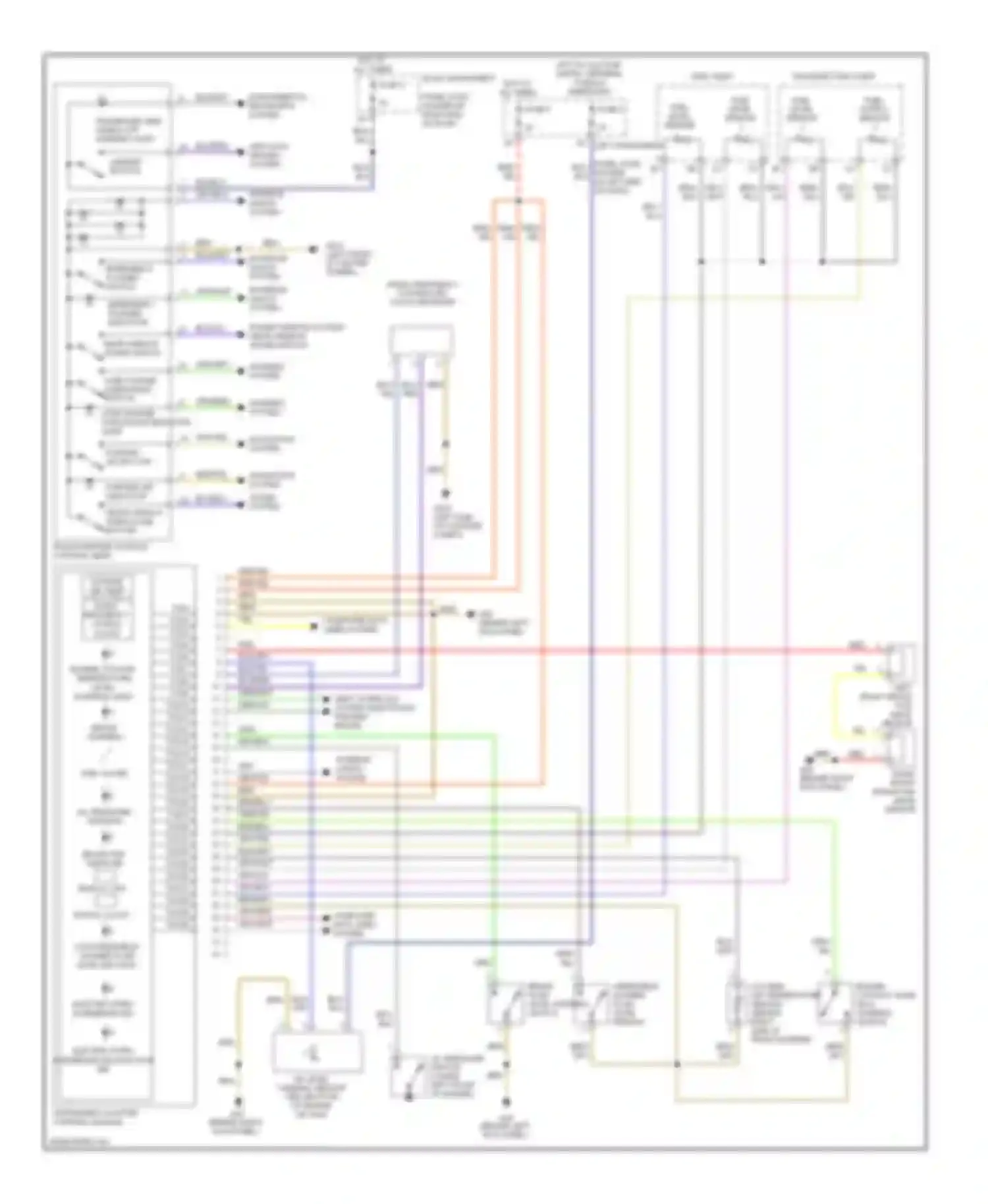 Wiring diagram navigation system for Audi A8 D3 facelift 2 (2007-2010)