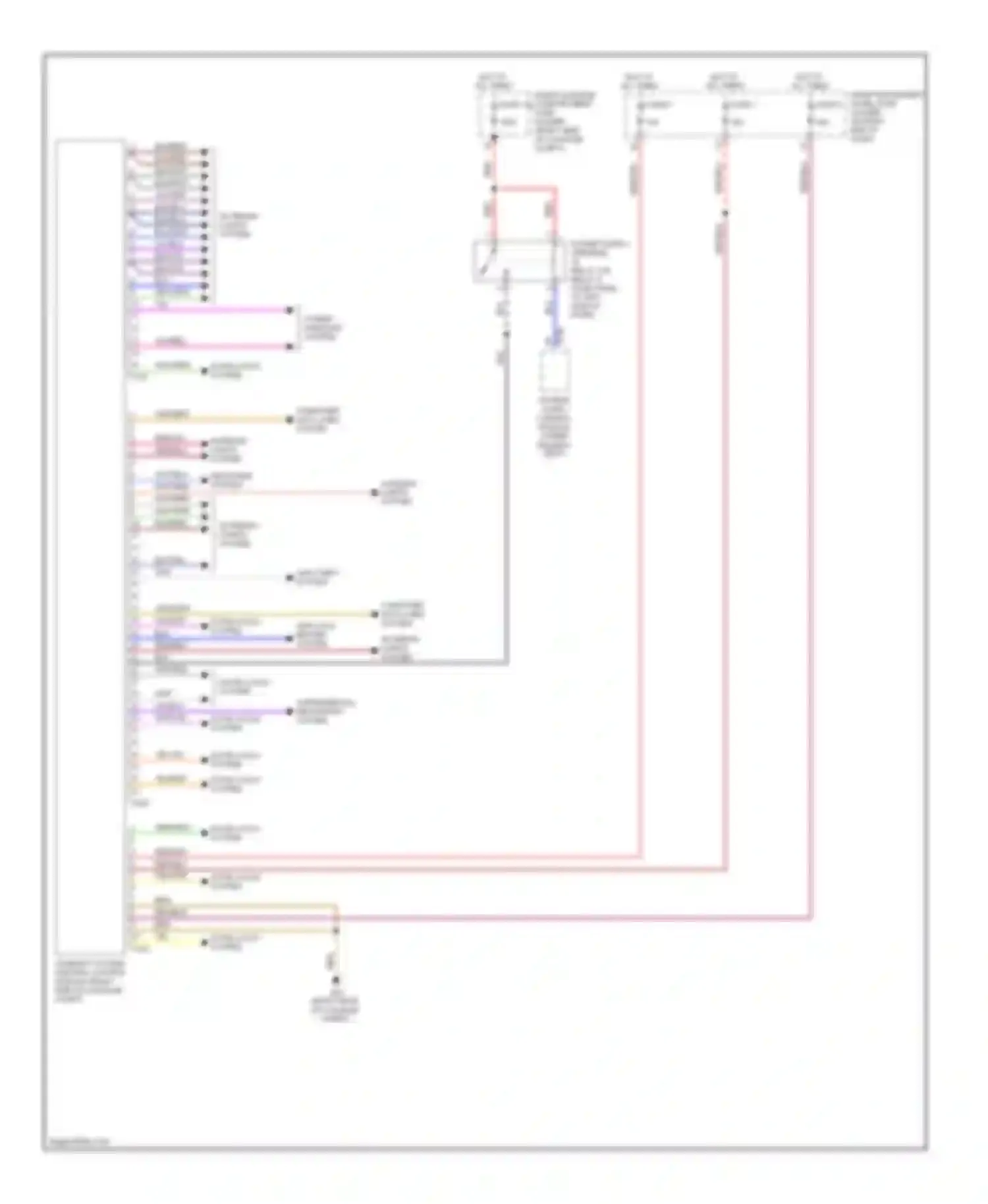 Wiring diagram defogger system for Audi A8 D3 facelift 2 (2007-2010)