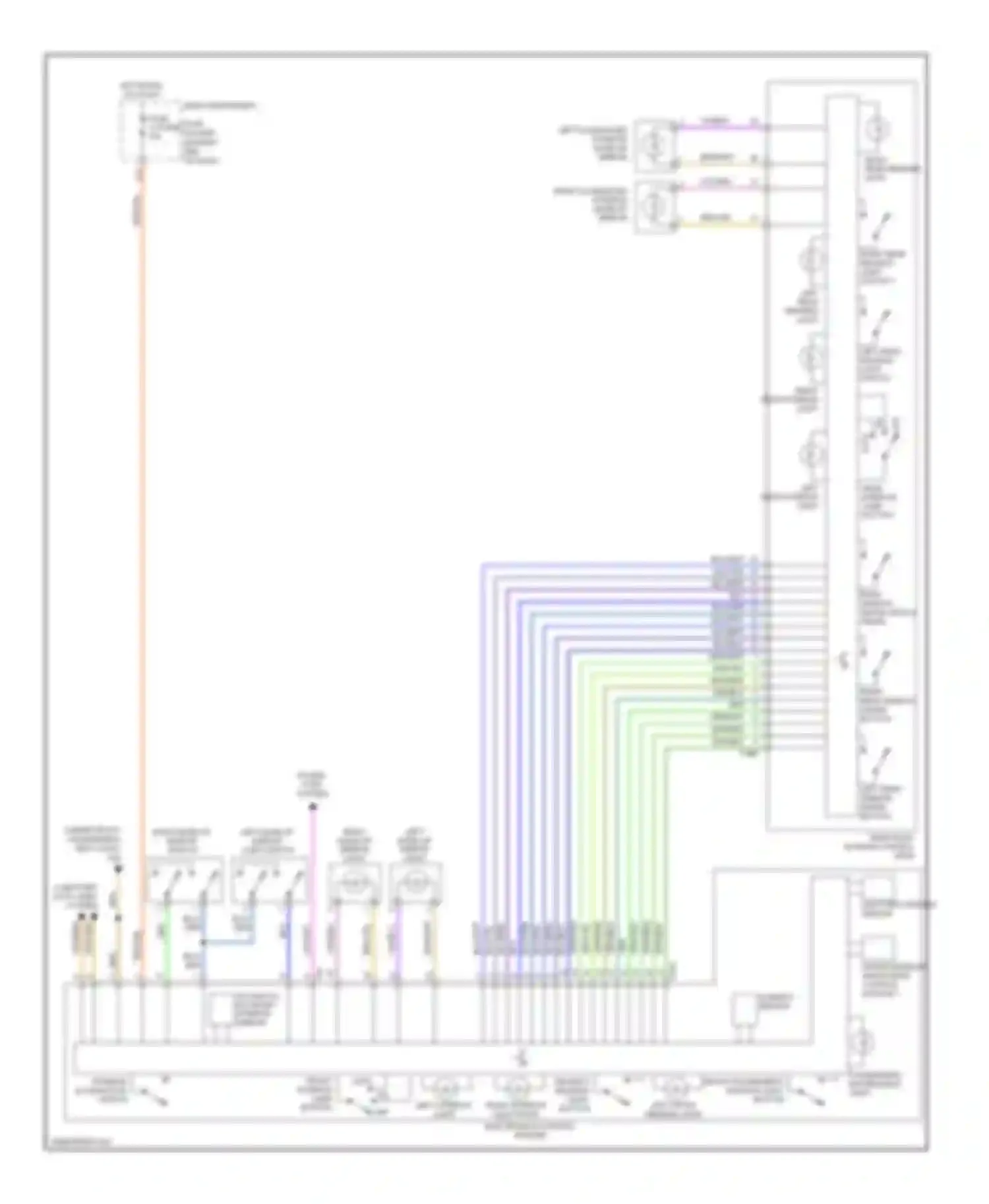 Wiring diagram light recognition sensor for Audi A8 D3 facelift 2 (2007-2010)