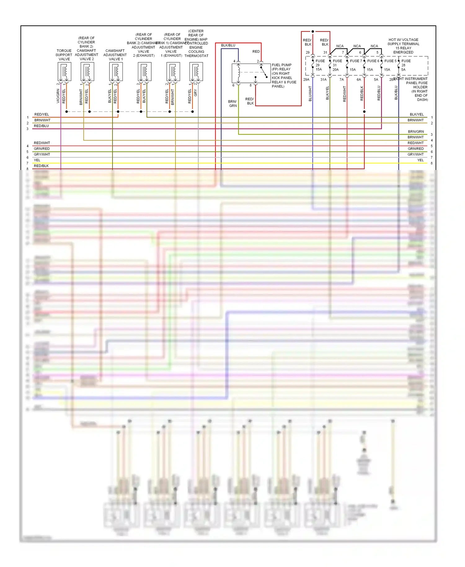 Audi A8 D3 facelift 2 (2007-2010) ignition coil 3 wiring diagram  (1 of 1)