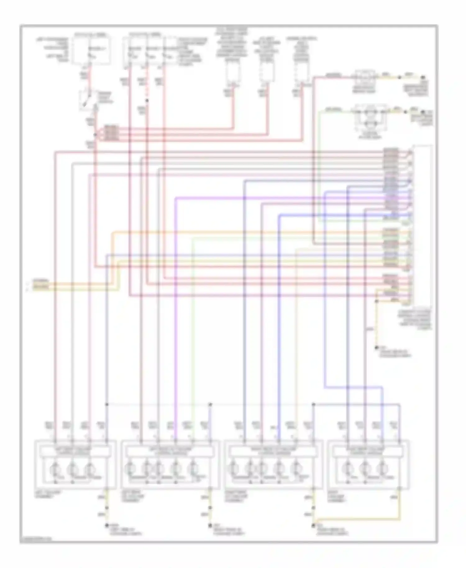 Wiring diagram control module for Audi A8 D3 facelift 2 (2007-2010)