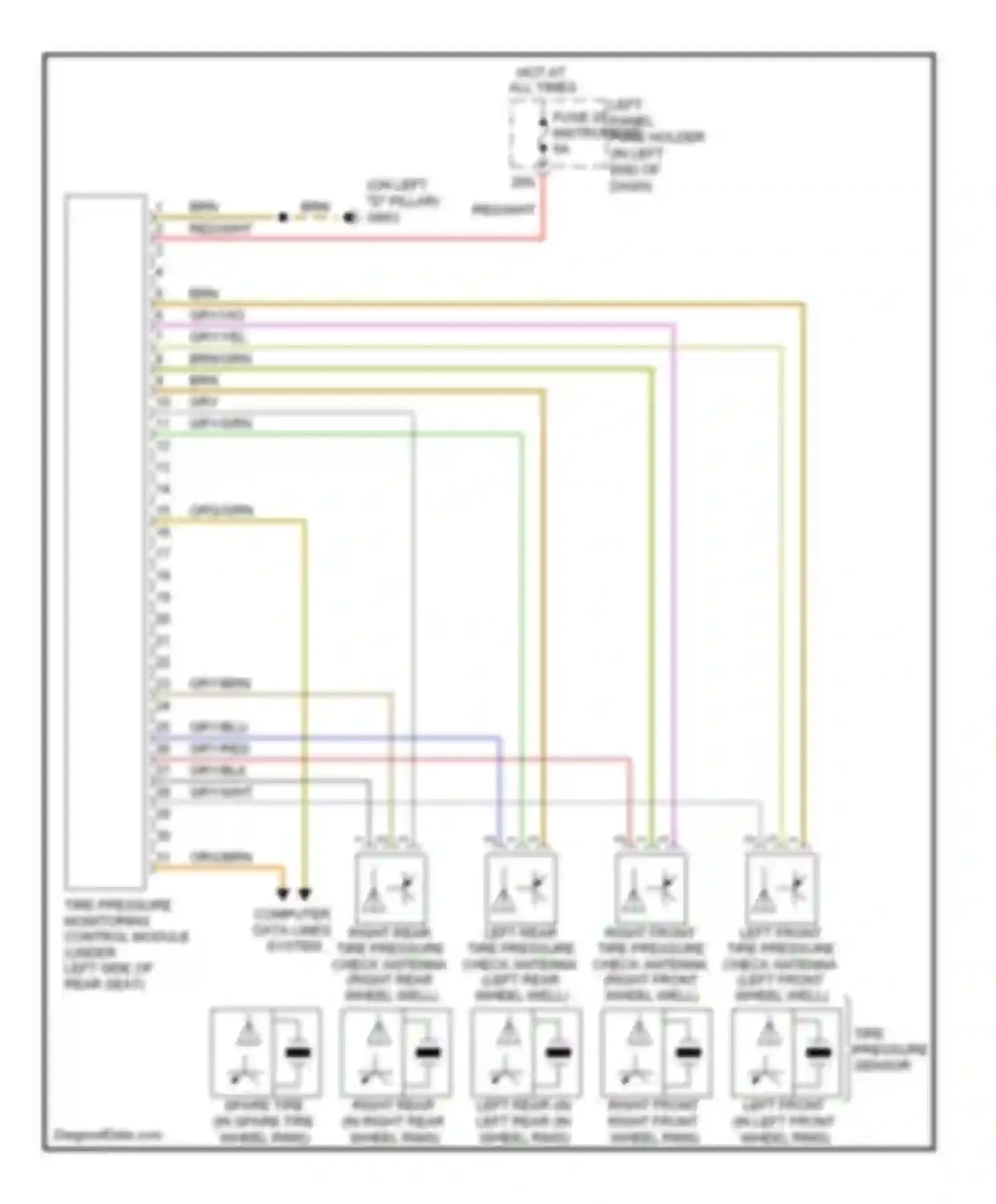 Wiring diagram org/grn for Audi A8 D3 facelift 2 (2007-2010) (52 of 55)