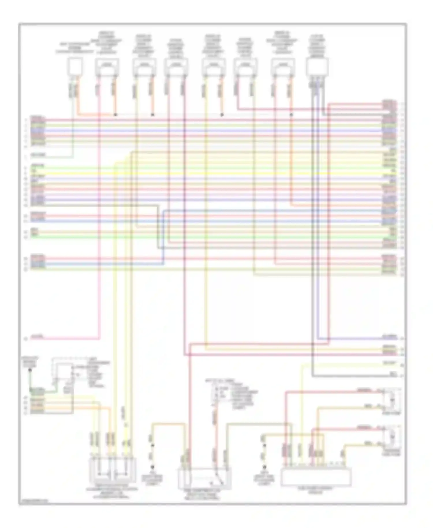 Wiring diagram map controlled engine cooling thermostat for Audi A8 D3 facelift 2 (2007-2010)