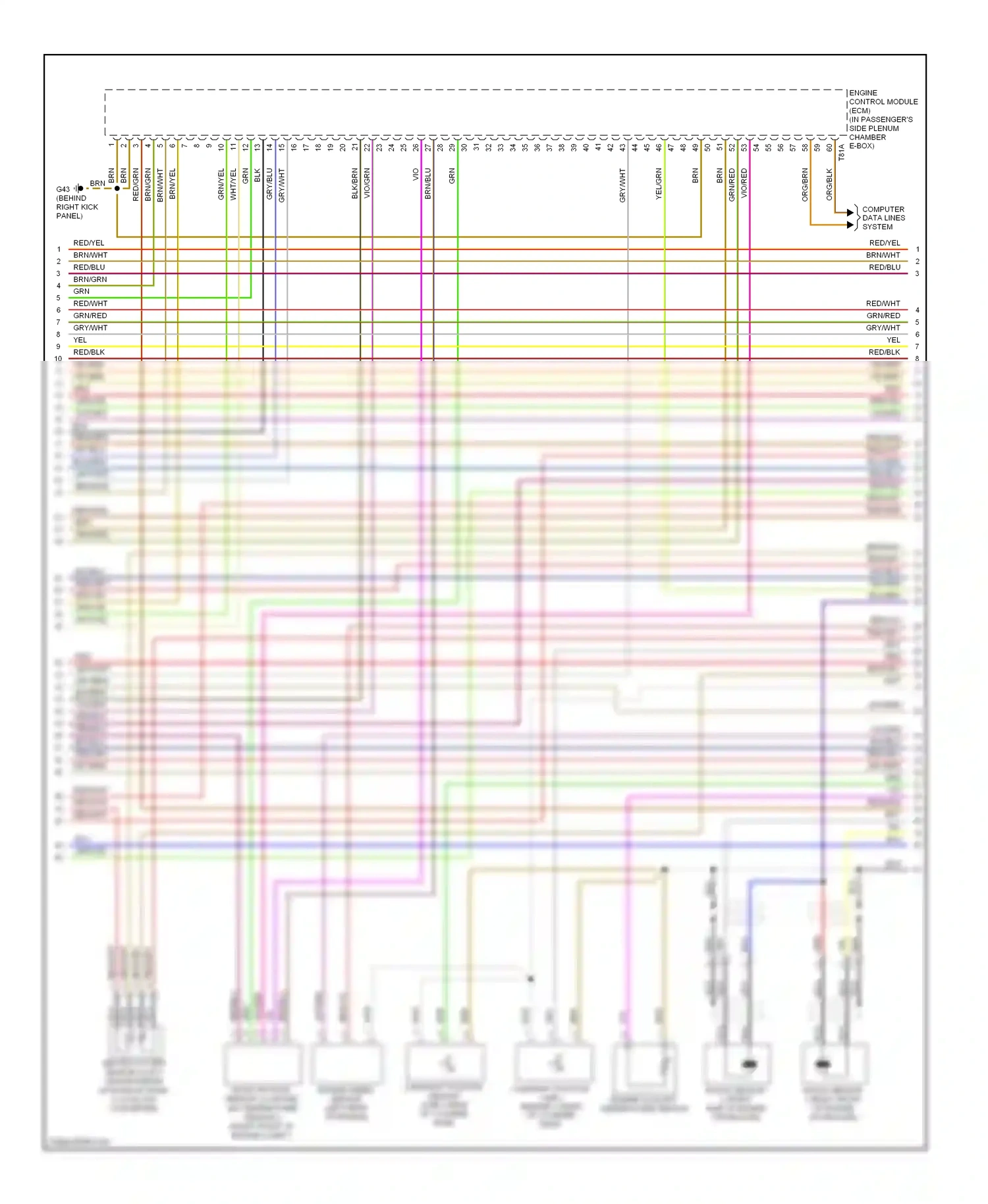 Audi A8 D3 facelift 2 (2007-2010) red/yel wiring diagram  (30 of 56)