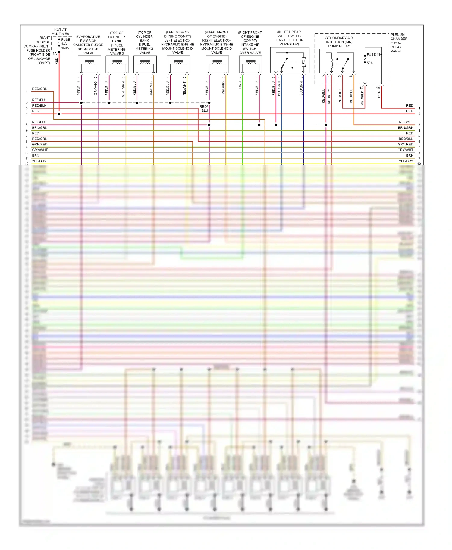 Audi A8 D3 facelift 2 (2007-2010) red/yel wiring diagram  (17 of 56)