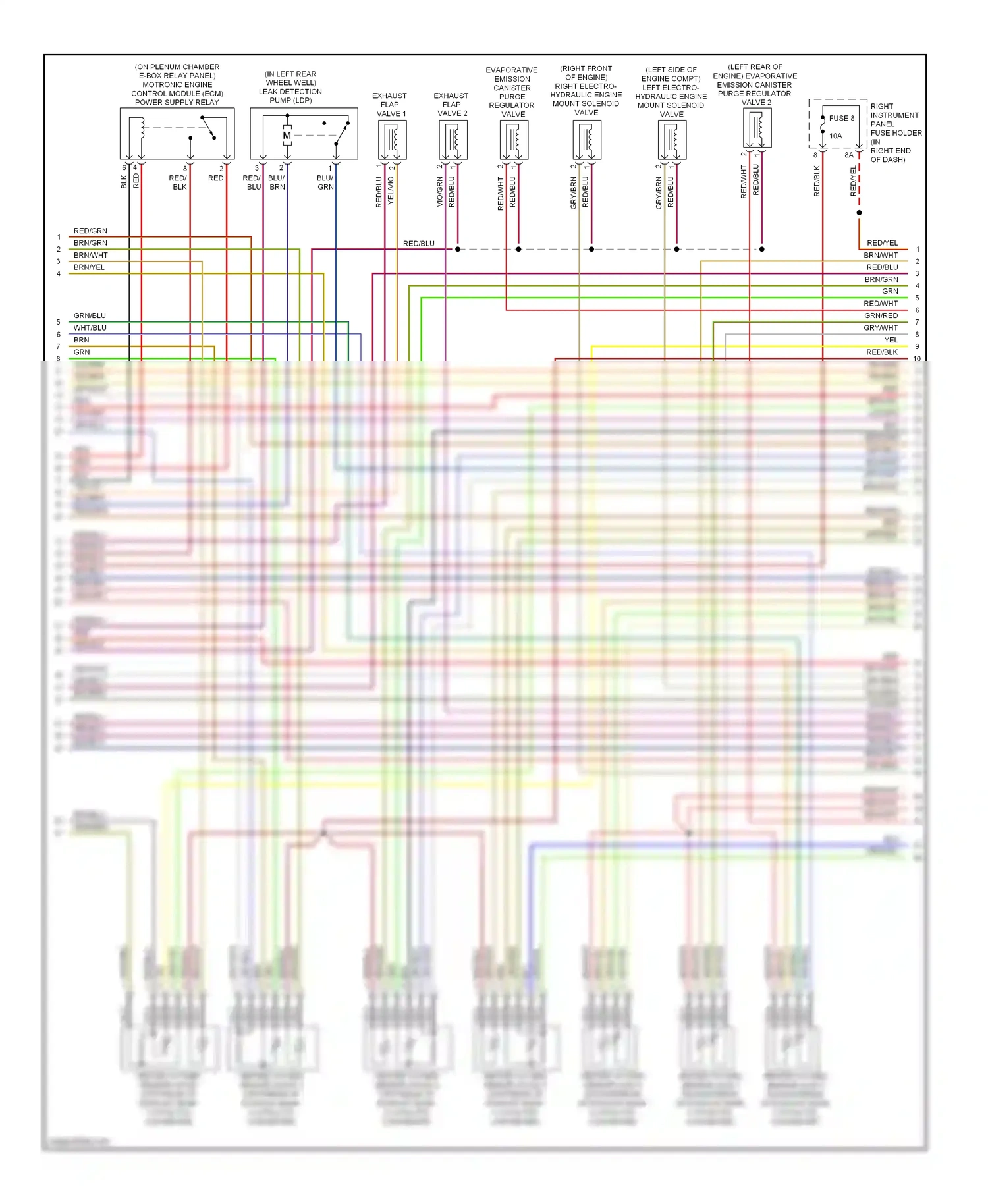 Audi A8 D3 facelift 2 (2007-2010) red/yel wiring diagram  (20 of 56)