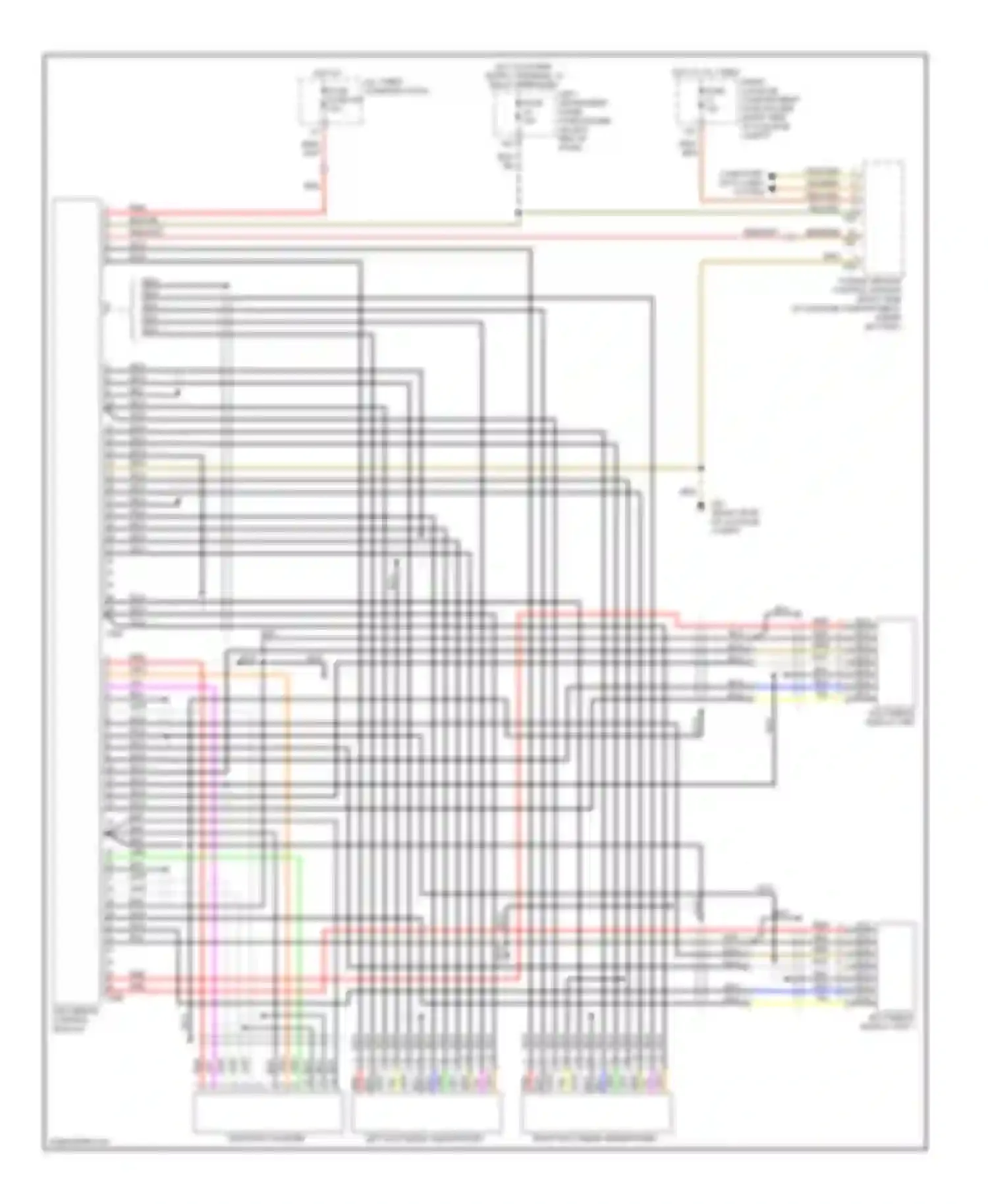 Wiring diagram multimedia display unit 1 for Audi A8 D3 facelift 2 (2007-2010)
