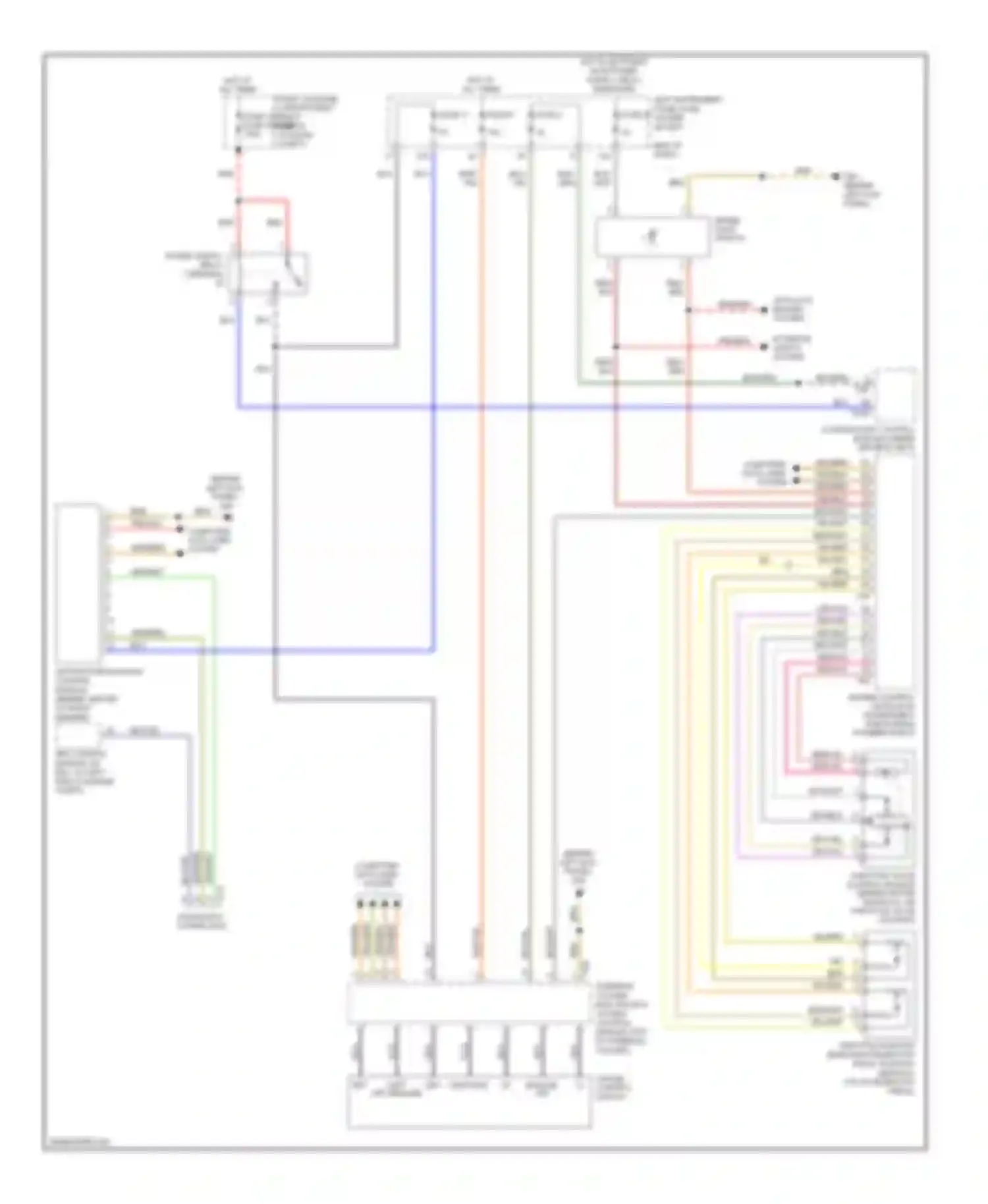 Wiring diagram throttle position sensor/accelerator pedal position sensor 2 for Audi A8 D3 facelift 2 (2007-2010) (1 of 2)