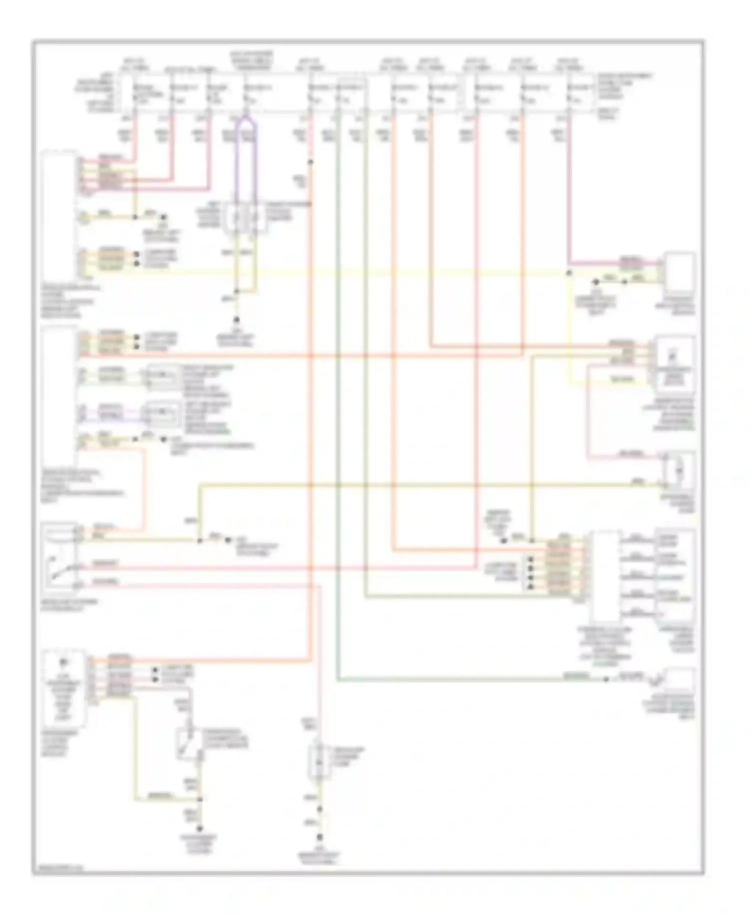 Wiring diagram wiper motor control module (in plenum, on for Audi A8 D3 facelift 2 (2007-2010) (1 of 1)