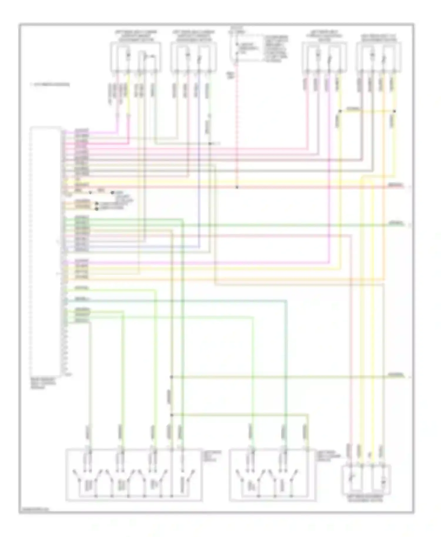 A8 Audi D3 facelift (2005-2007): Memory rear seat circuit (1 of 2)
