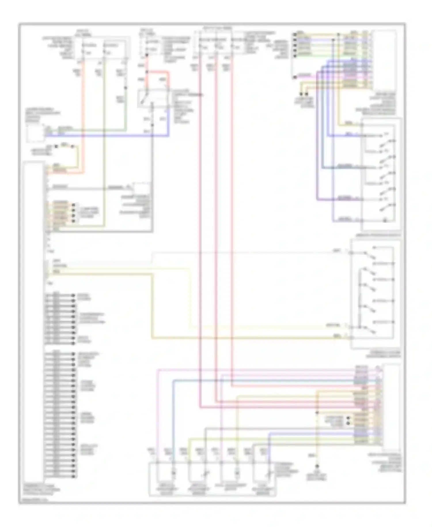 A8 Audi D3 facelift (2005-2007): Steering column memory circuit