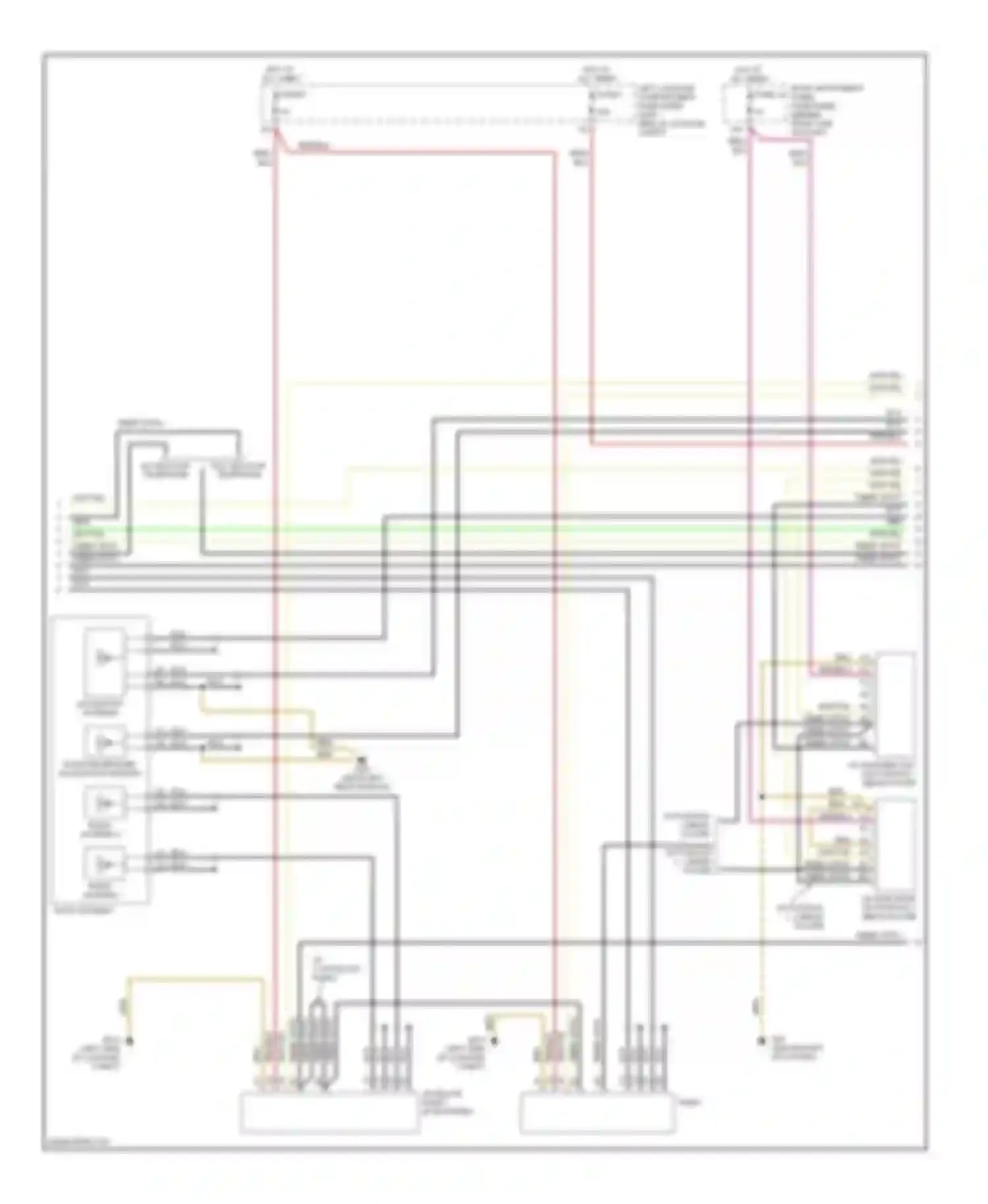 A8 Audi D3 facelift (2005-2007): Navigation circuit, base radio (2 of 4)