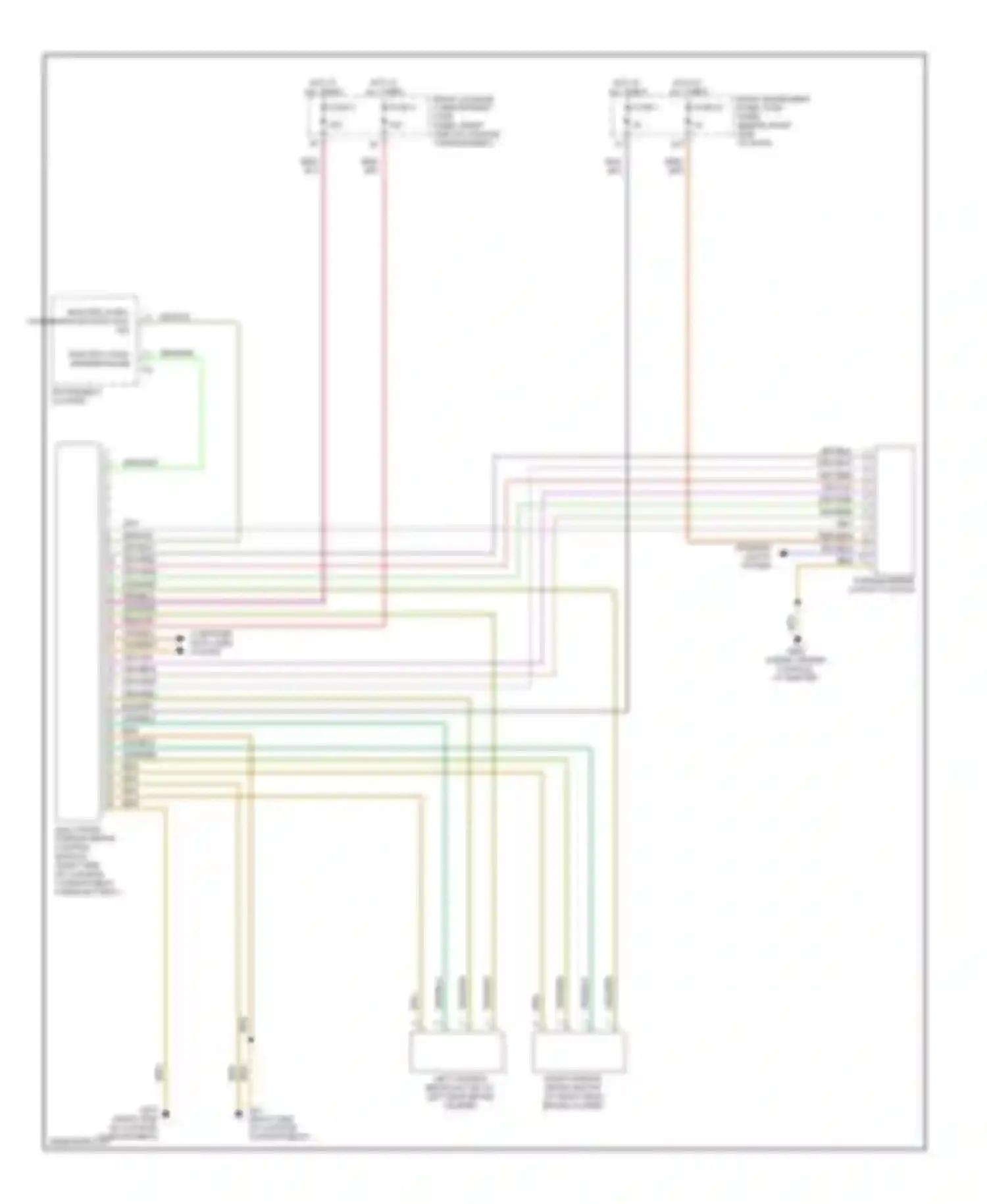 A8 Audi D3 facelift (2005-2007): Park brake release circuit