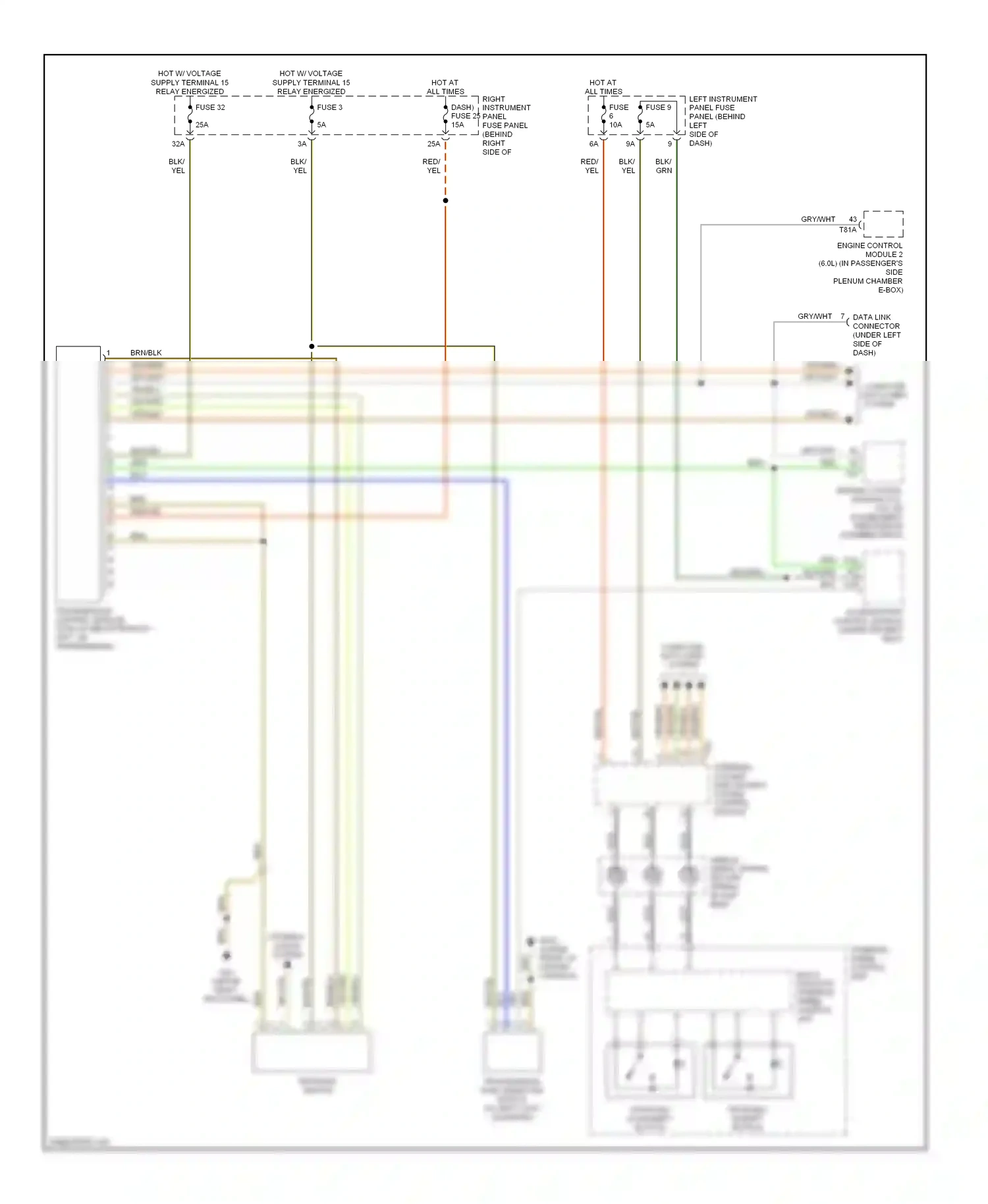 Audi A8 D3 facelift (2005-2007) access/start control module (under driver's seat) wiring diagram  (11 of 16)