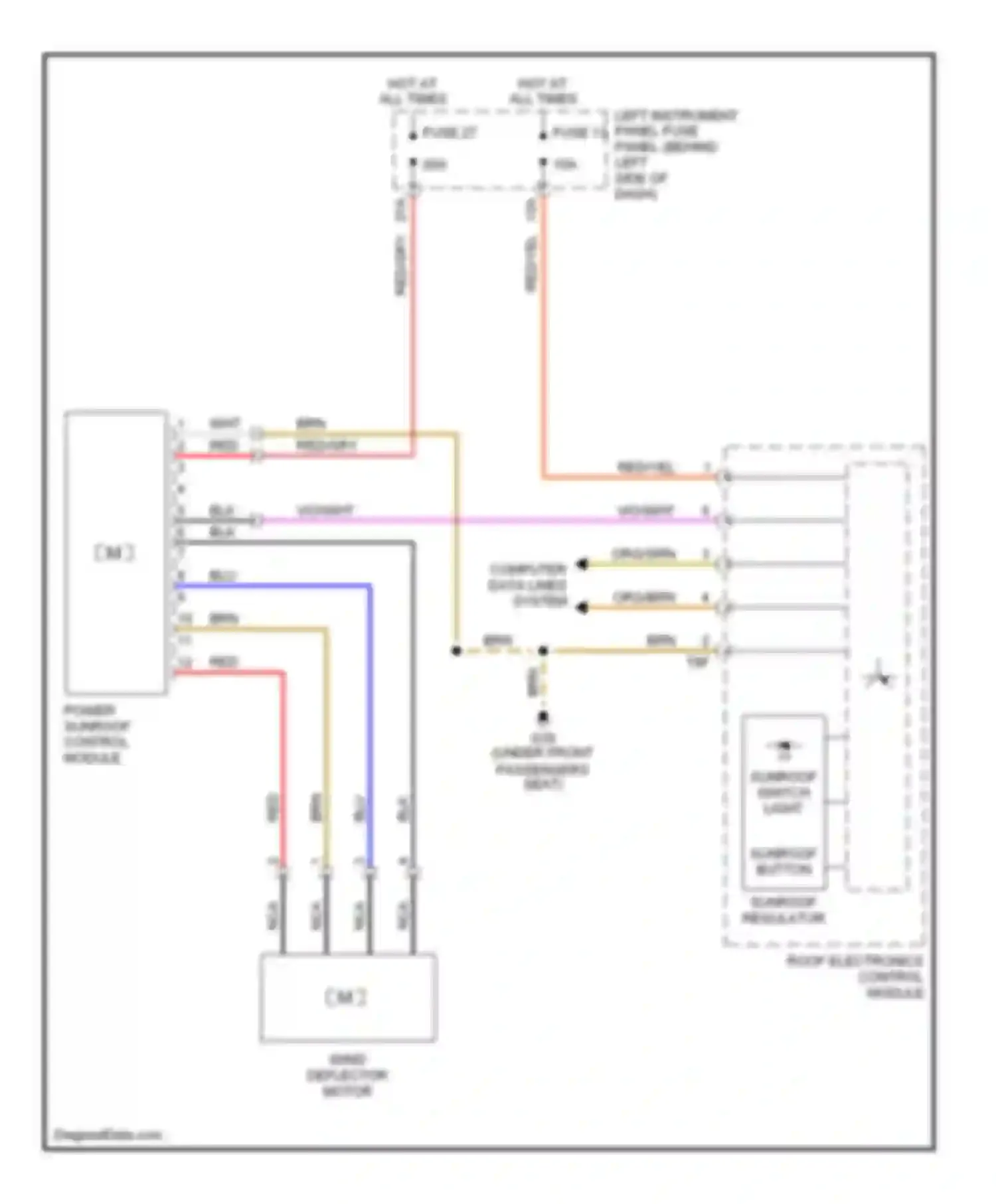 Wiring diagram blk for Audi A8 D3 facelift (2005-2007) (57 of 78)