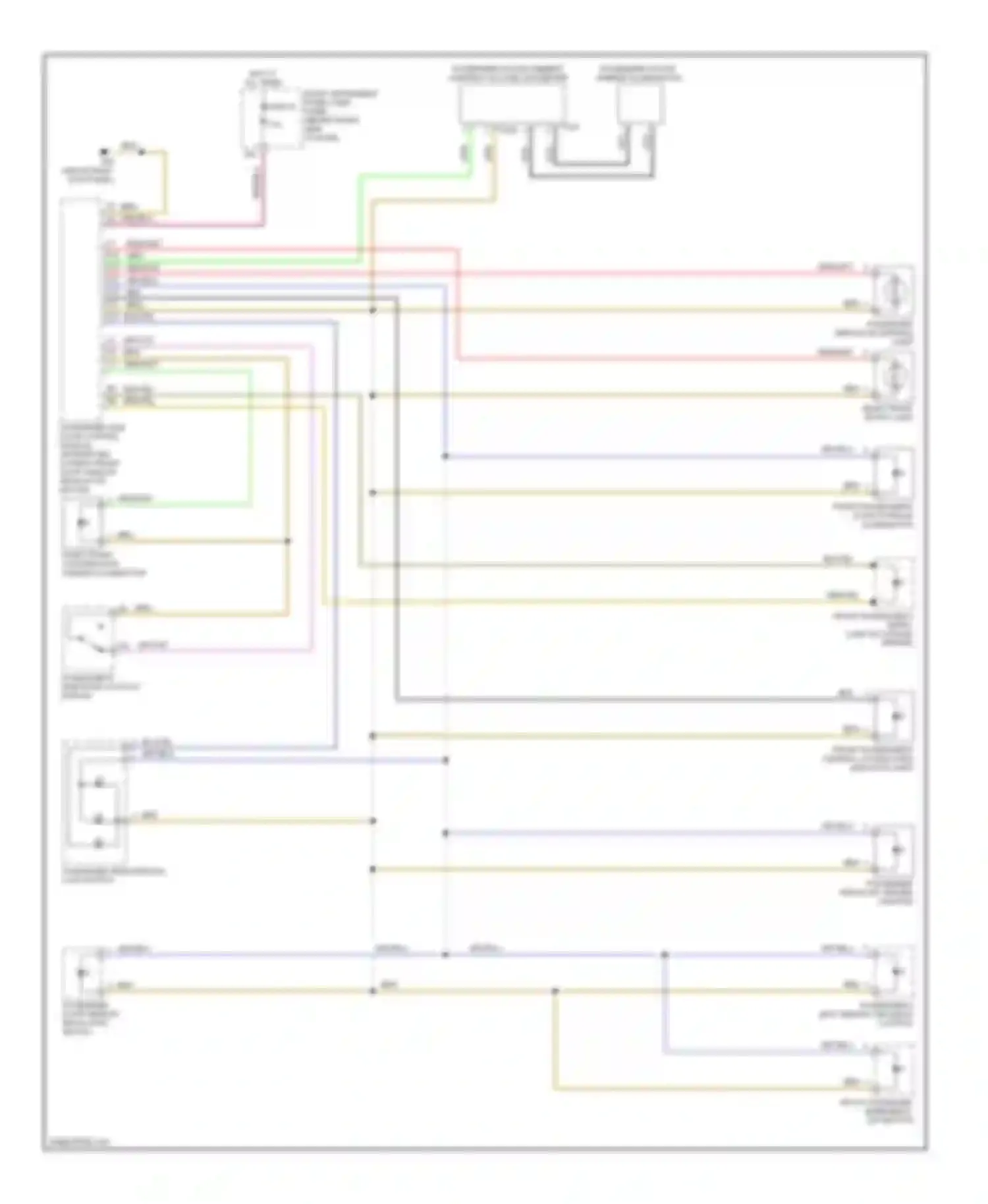 Wiring diagram blu/yel for Audi A8 D3 facelift (2005-2007) (24 of 30)
