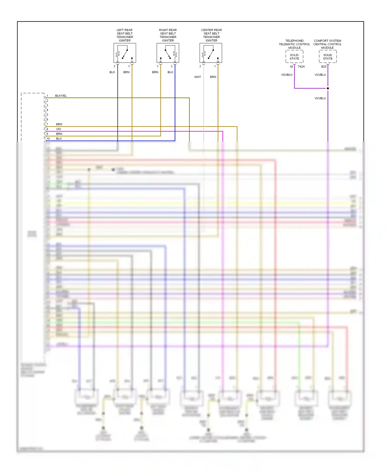 Audi A8 D3 facelift (2005-2007) brn/yel wiring diagram  (26 of 26)