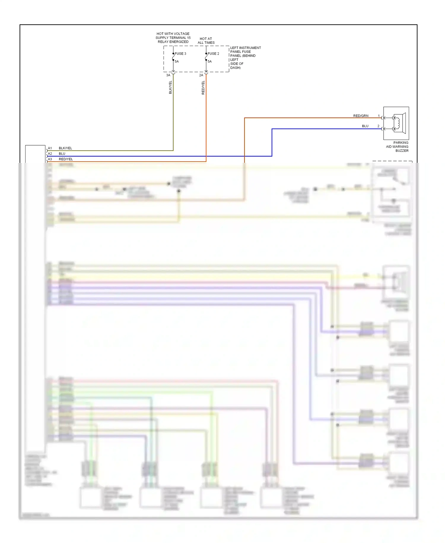 Audi A8 D3 facelift (2005-2007) brn/yel wiring diagram  (25 of 26)
