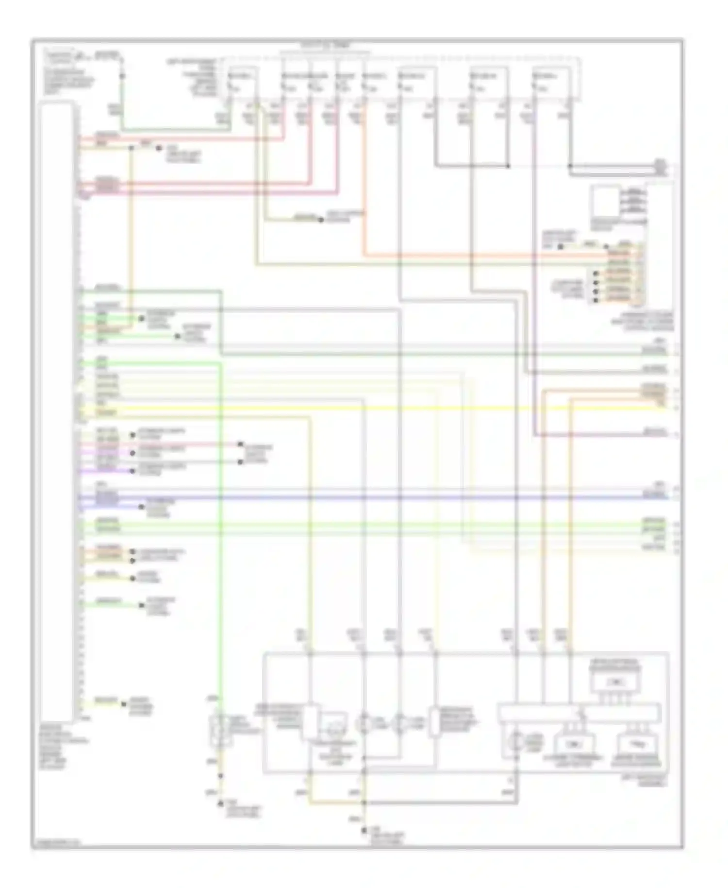 Wiring diagram corn- ering lamp for Audi A8 D3 facelift (2005-2007) (1 of 2)