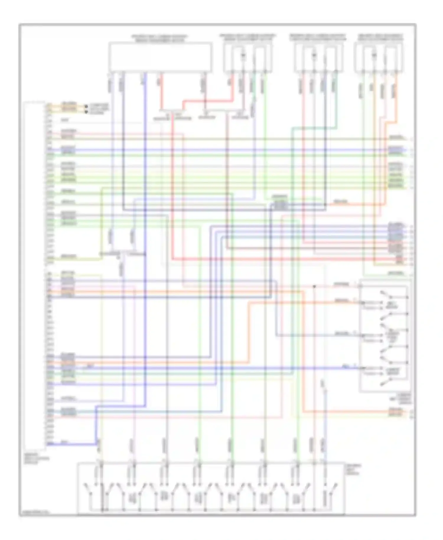 Wiring diagram depth seat for Audi A8 D3 facelift (2005-2007) (1 of 2)