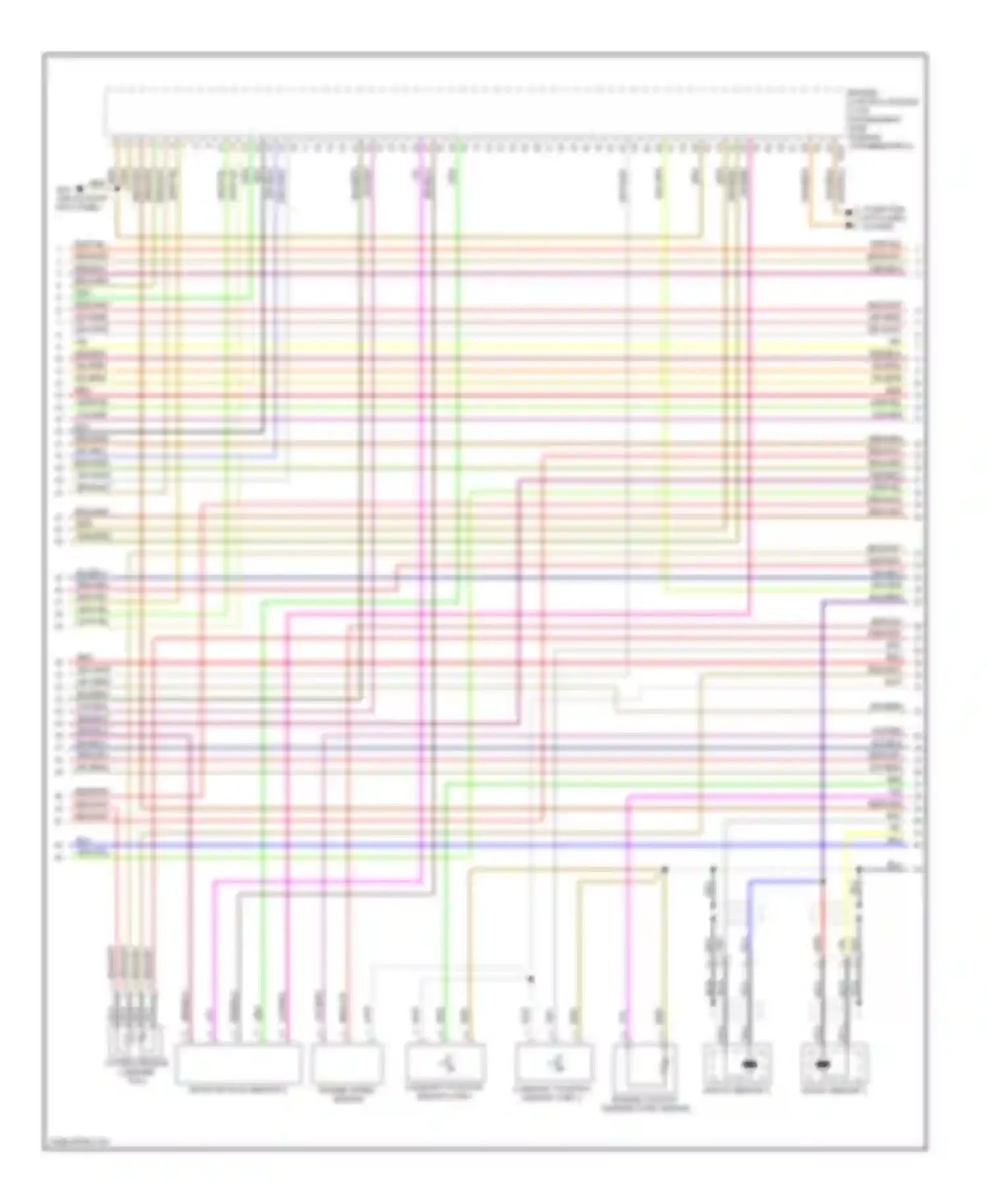 Wiring diagram engine coolant temperature sensor for Audi A8 D3 facelift (2005-2007)