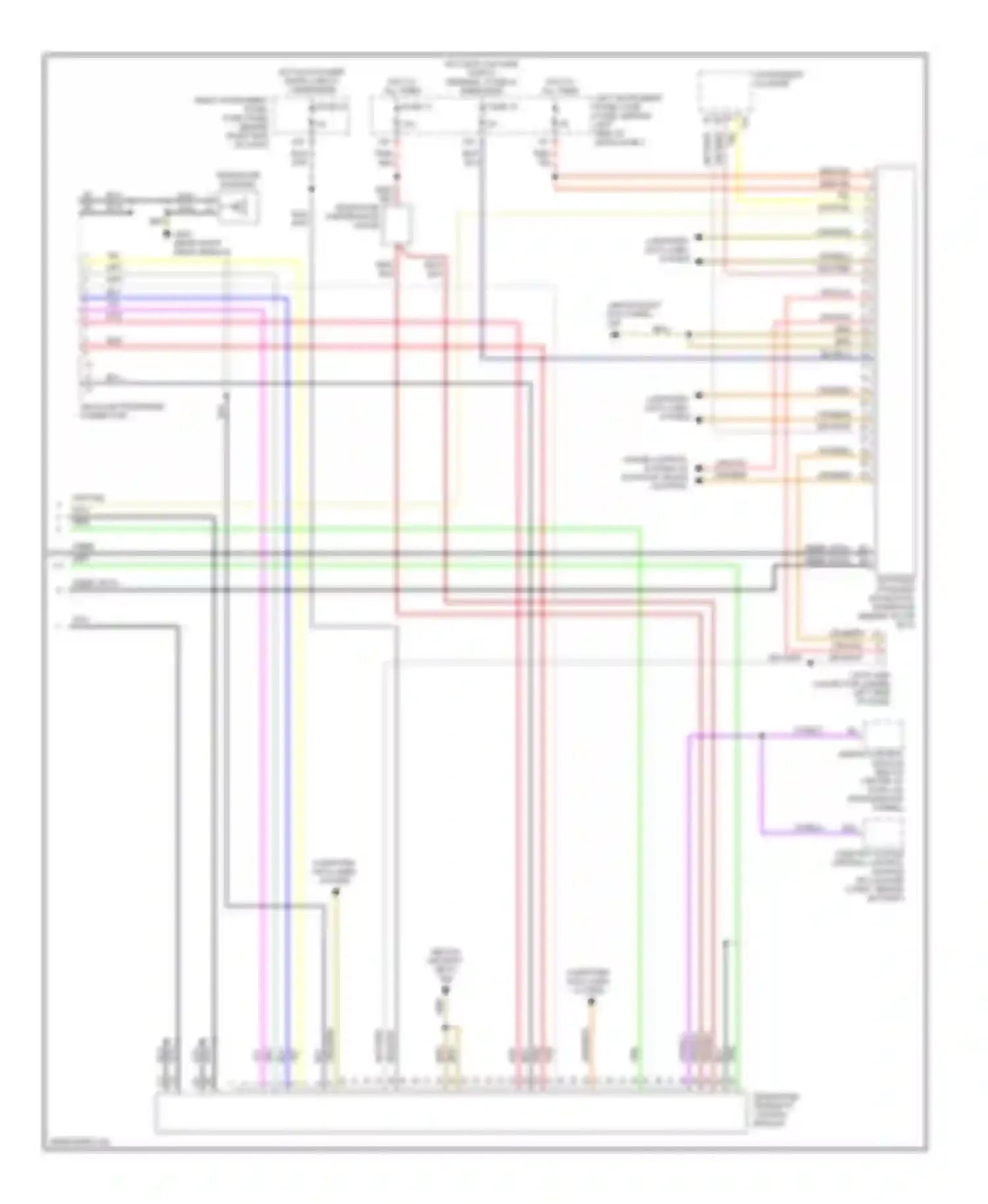 Wiring diagram fiber optic 4 5 for Audi A8 D3 facelift (2005-2007) (1 of 2)