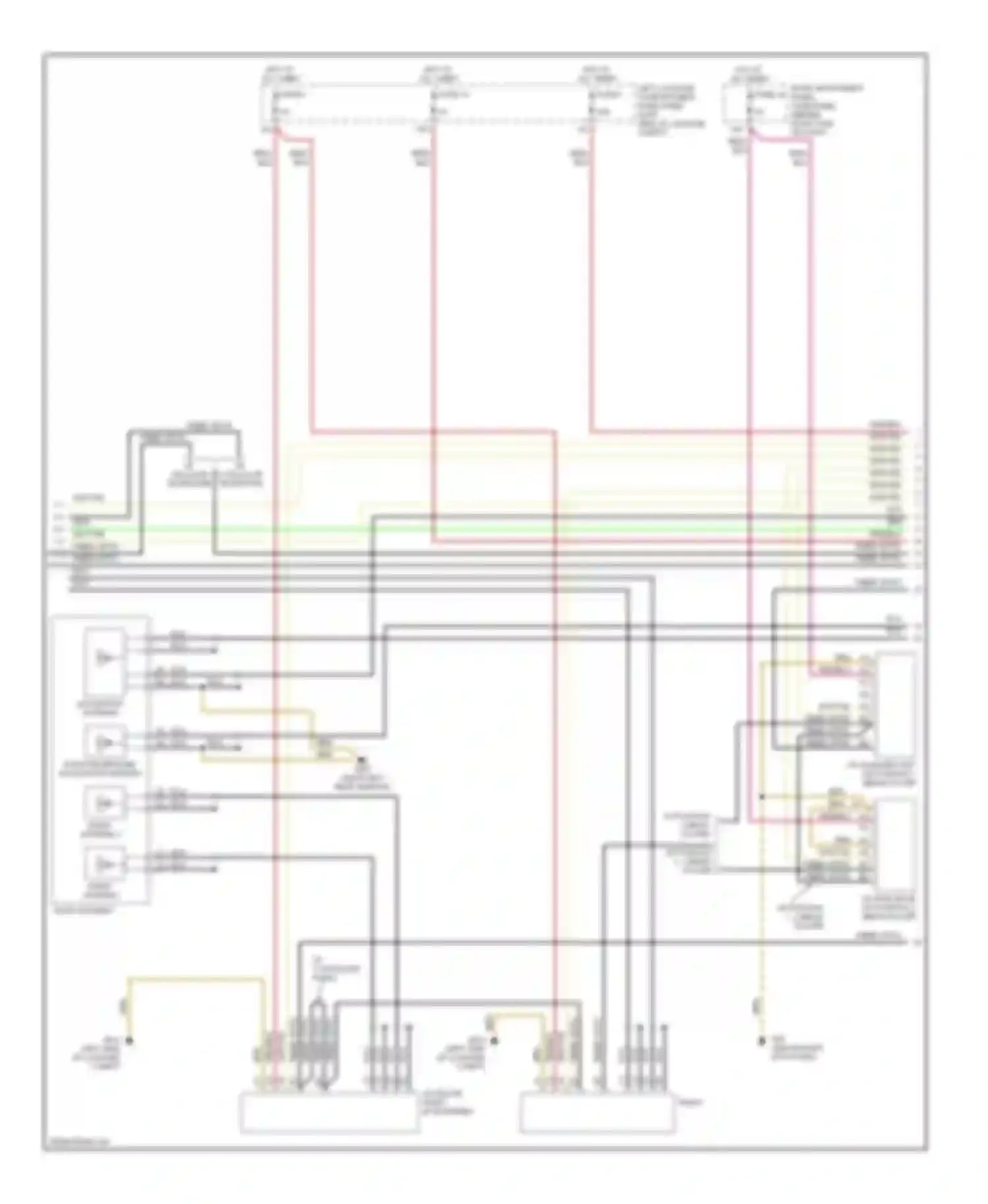 Wiring diagram fiber optic for Audi A8 D3 facelift (2005-2007) (8 of 16)