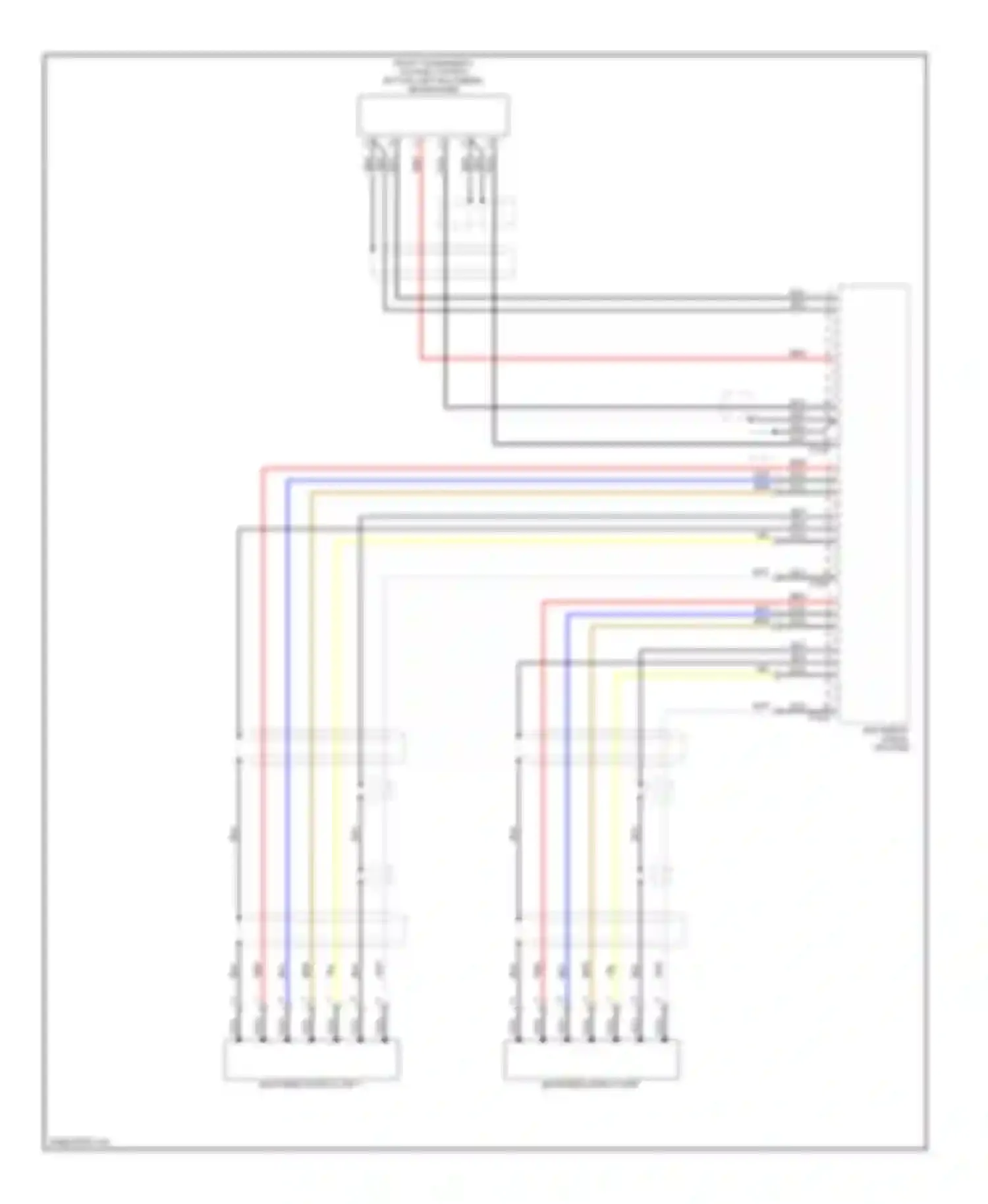 Wiring diagram multimedia display unit for Audi A8 D3 facelift (2005-2007)