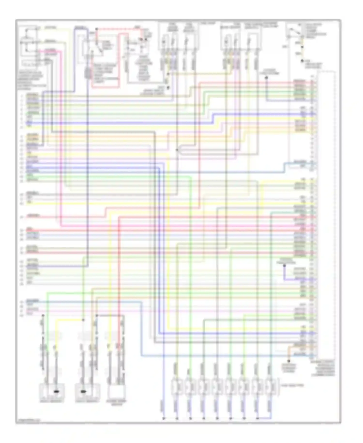 Wiring diagram knock sensor #2 for Audi A8 D3 facelift (2005-2007)