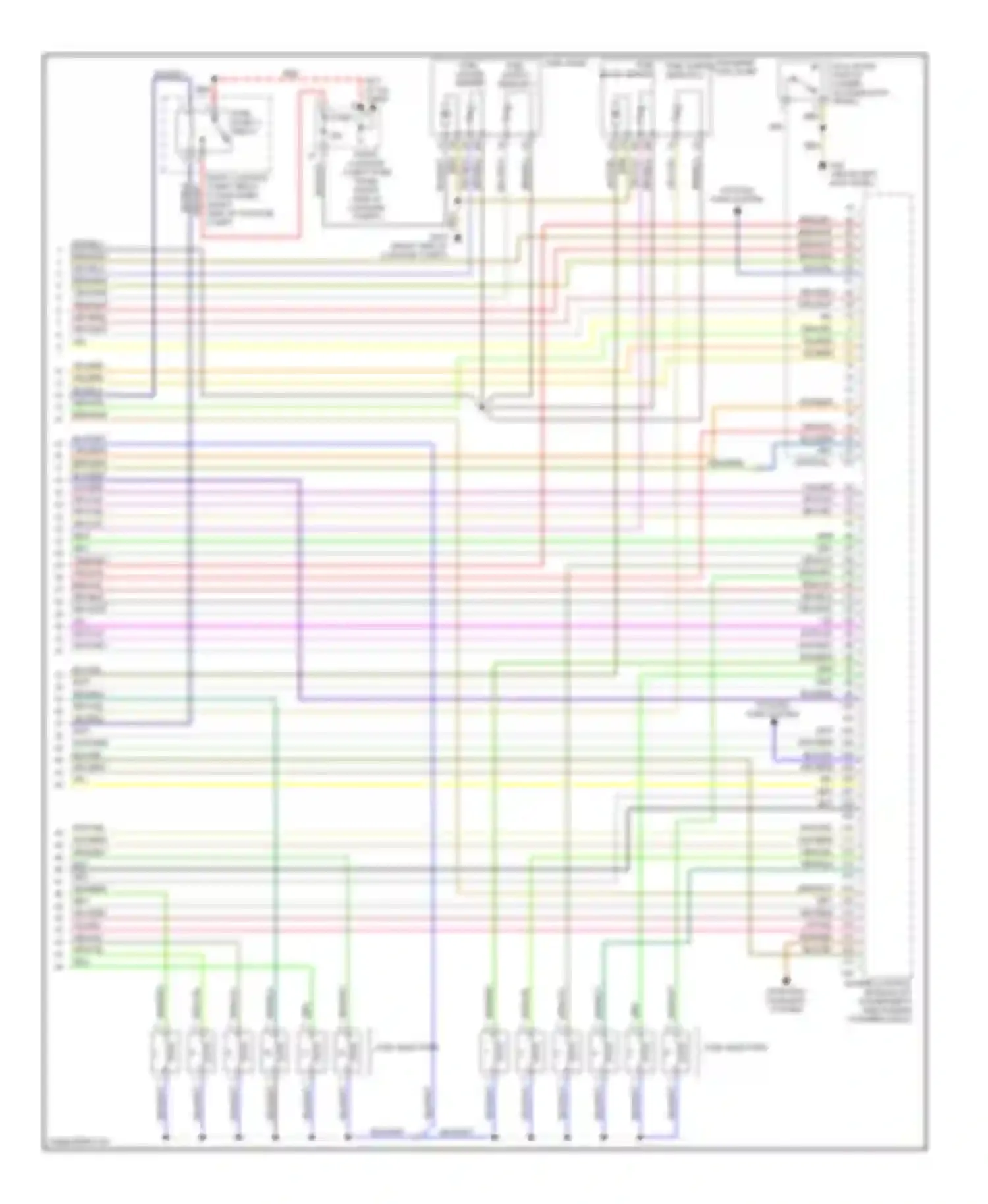 Wiring diagram fuse 2 for Audi A8 D3 facelift (2005-2007) (7 of 7)