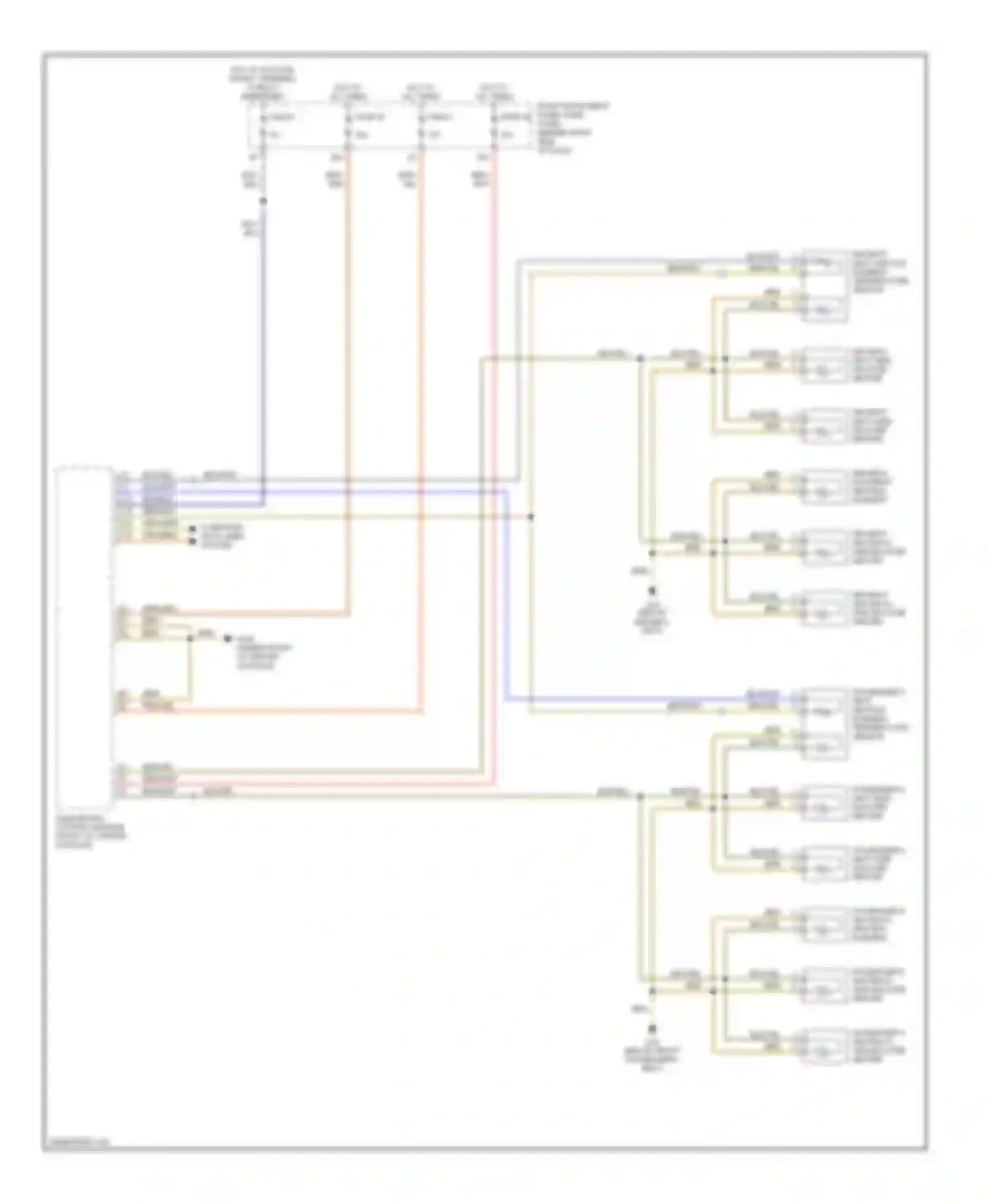 Wiring diagram fuse 2 for Audi A8 D3 facelift (2005-2007) (2 of 7)