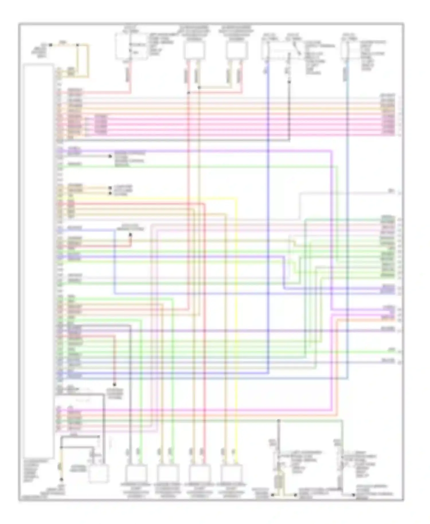 Wiring diagram computer data lines system for Audi A8 D3 facelift (2005-2007)