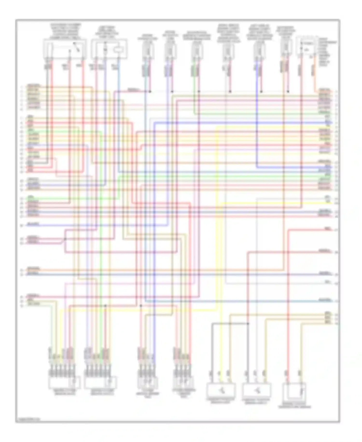 Wiring diagram engine coolant temperature sensor for Audi A8 D3 facelift (2005-2007)