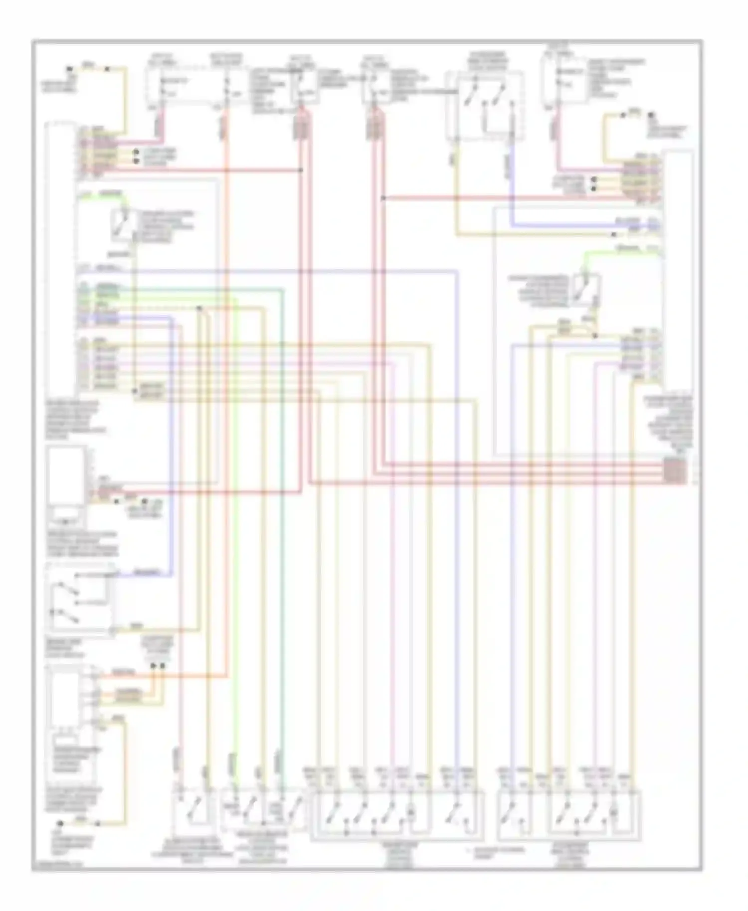 Wiring diagram hot in run and start for Audi A8 D3 facelift (2005-2007)
