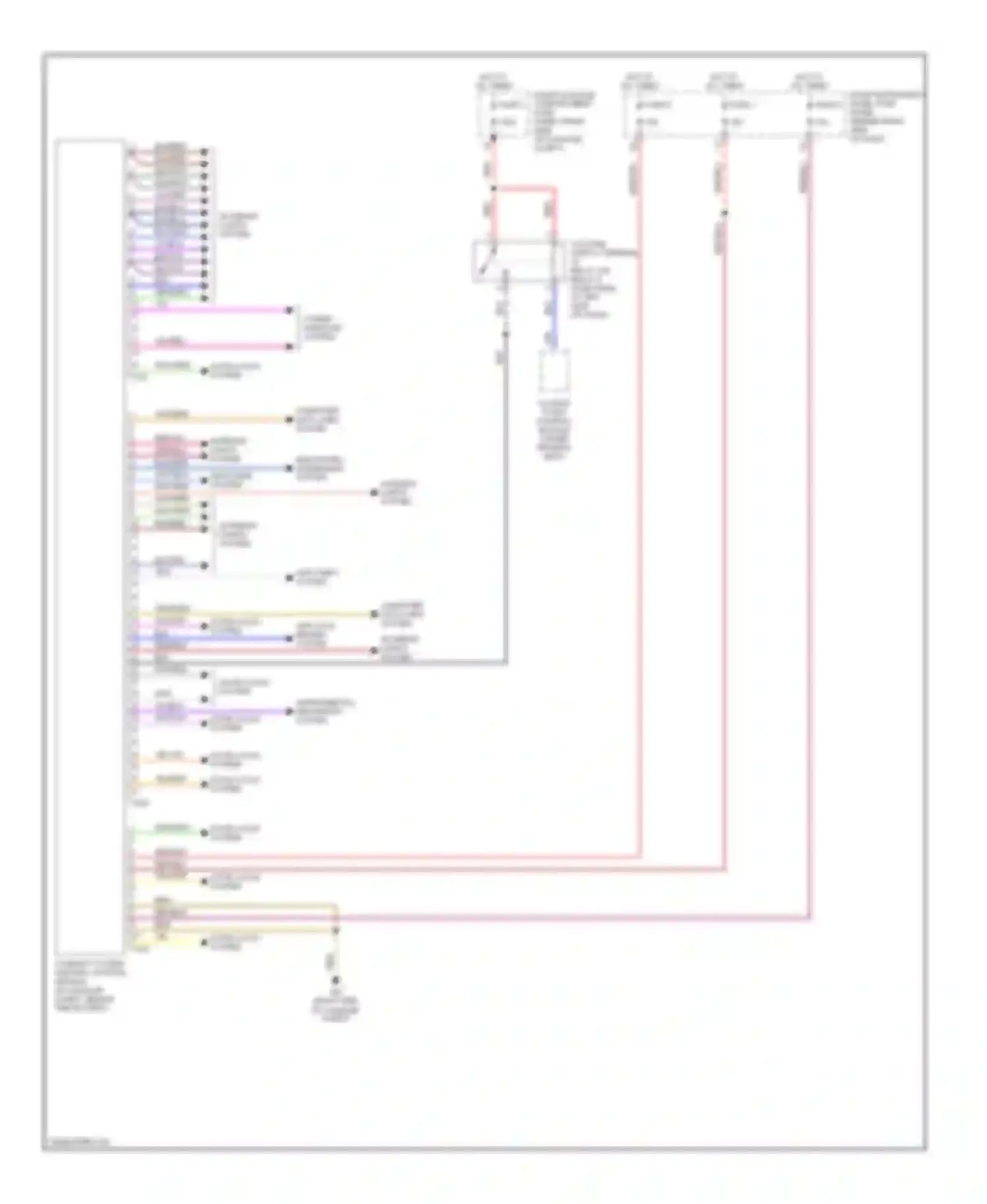Wiring diagram defogger system for Audi A8 D3 facelift (2005-2007)