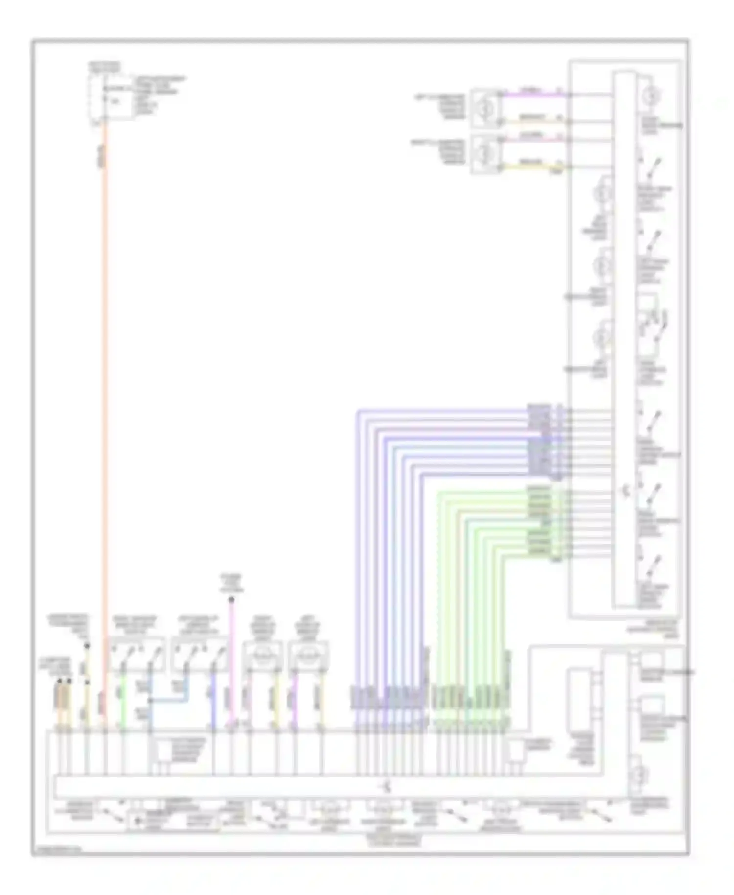 Wiring diagram hot in run and start for Audi A8 D3 facelift (2005-2007)