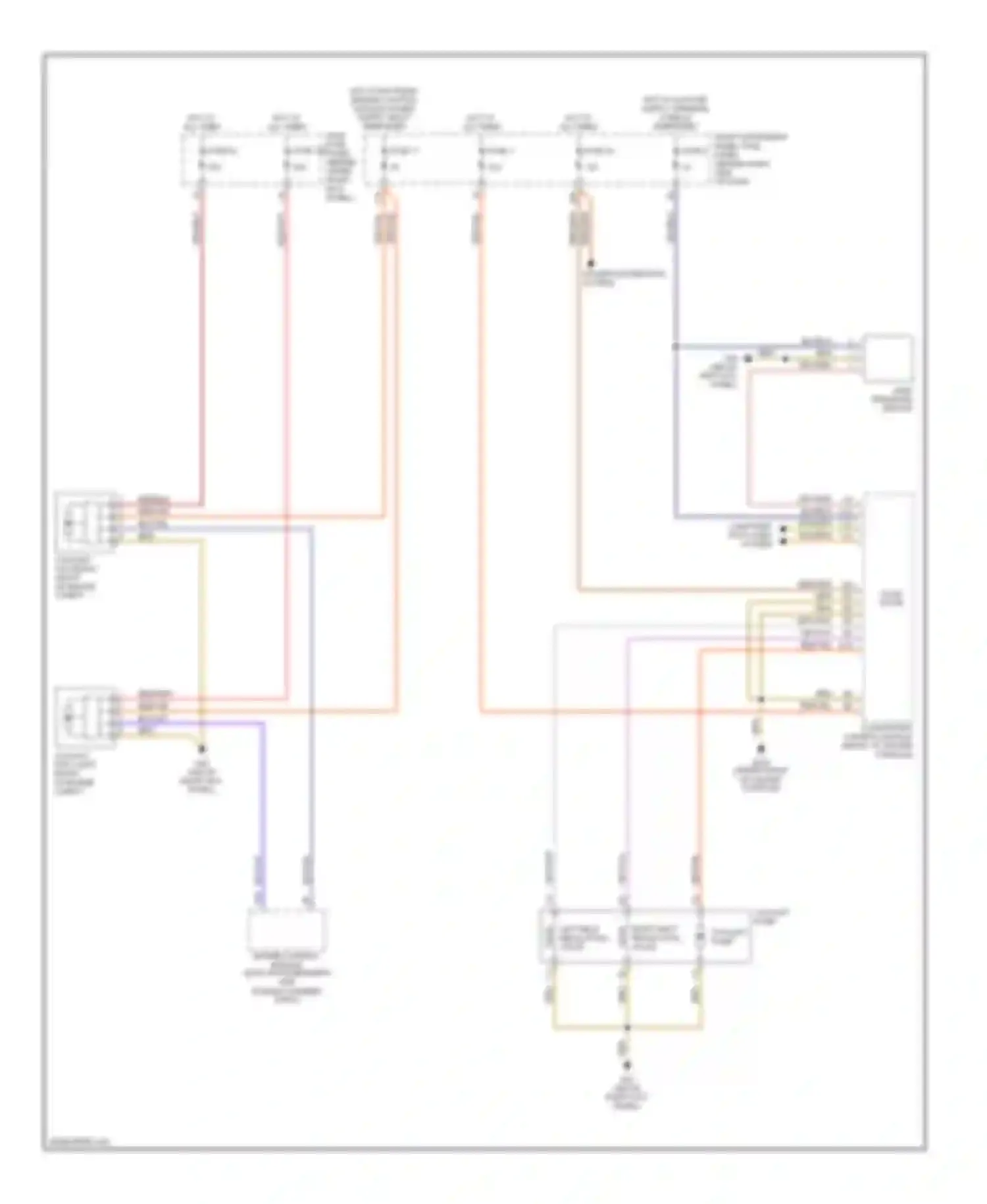 Wiring diagram power distribution system for Audi A8 D3 facelift (2005-2007)