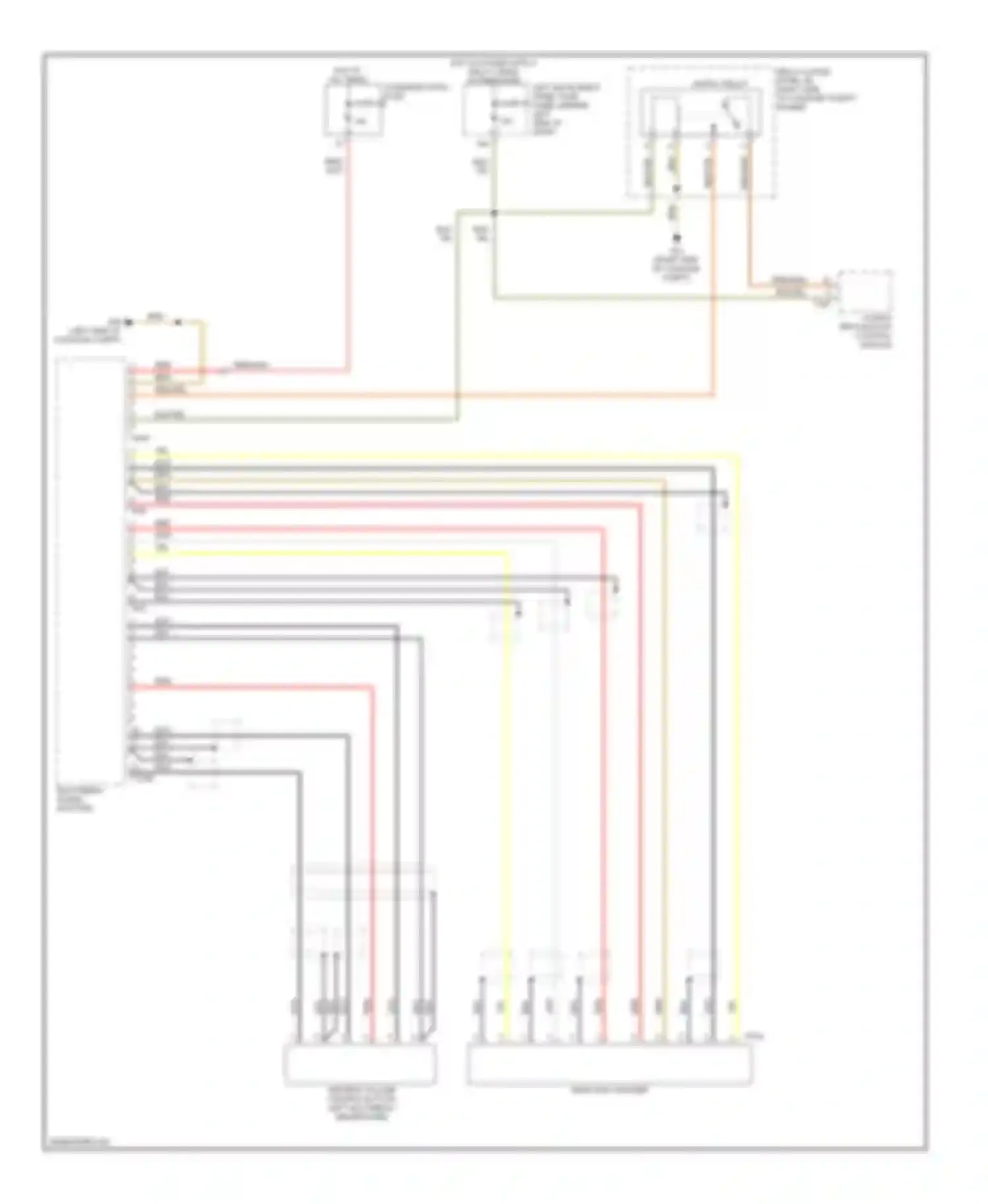 Wiring diagram towing recognition control module for Audi A8 D3 facelift (2005-2007)