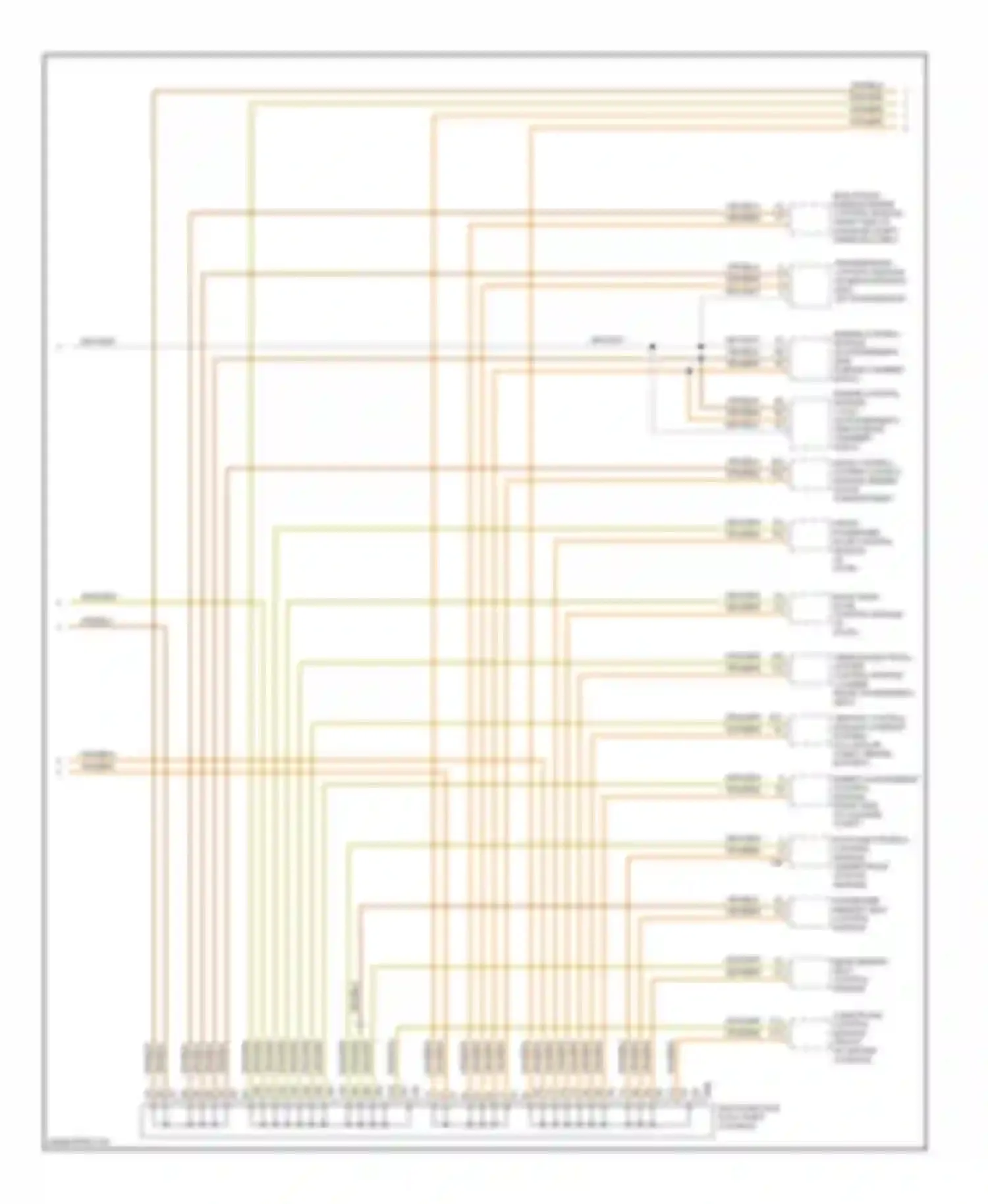 Wiring diagram rear memory seat control module for Audi A8 D3 facelift (2005-2007) (1 of 3)
