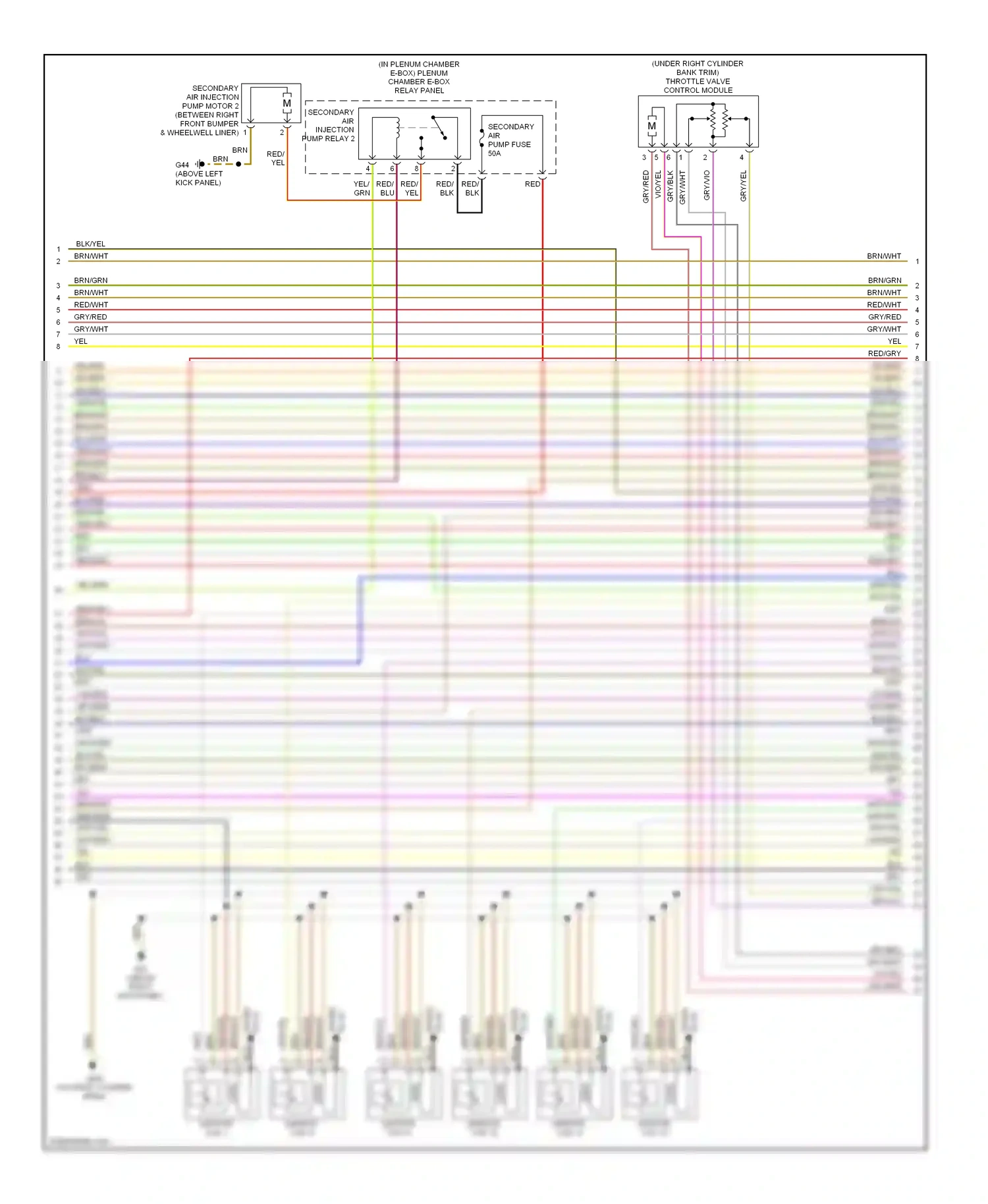 Audi A8 D3 facelift (2005-2007) vio/grn wiring diagram  (8 of 14)