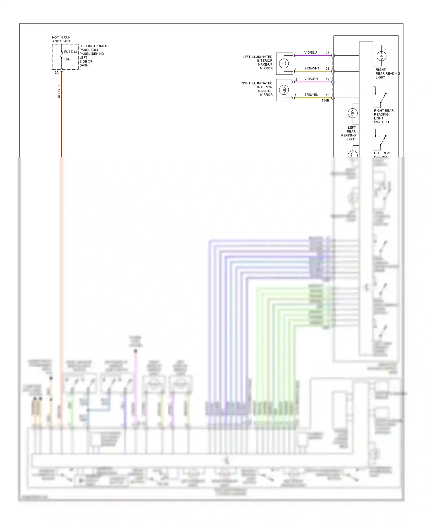 Audi A8 D3 facelift (2005-2007) vio/grn wiring diagram  (3 of 14)