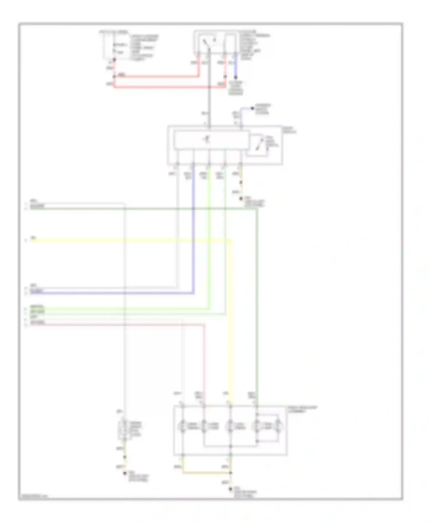 Wiring diagram control module for Audi A8 D3 facelift (2005-2007)