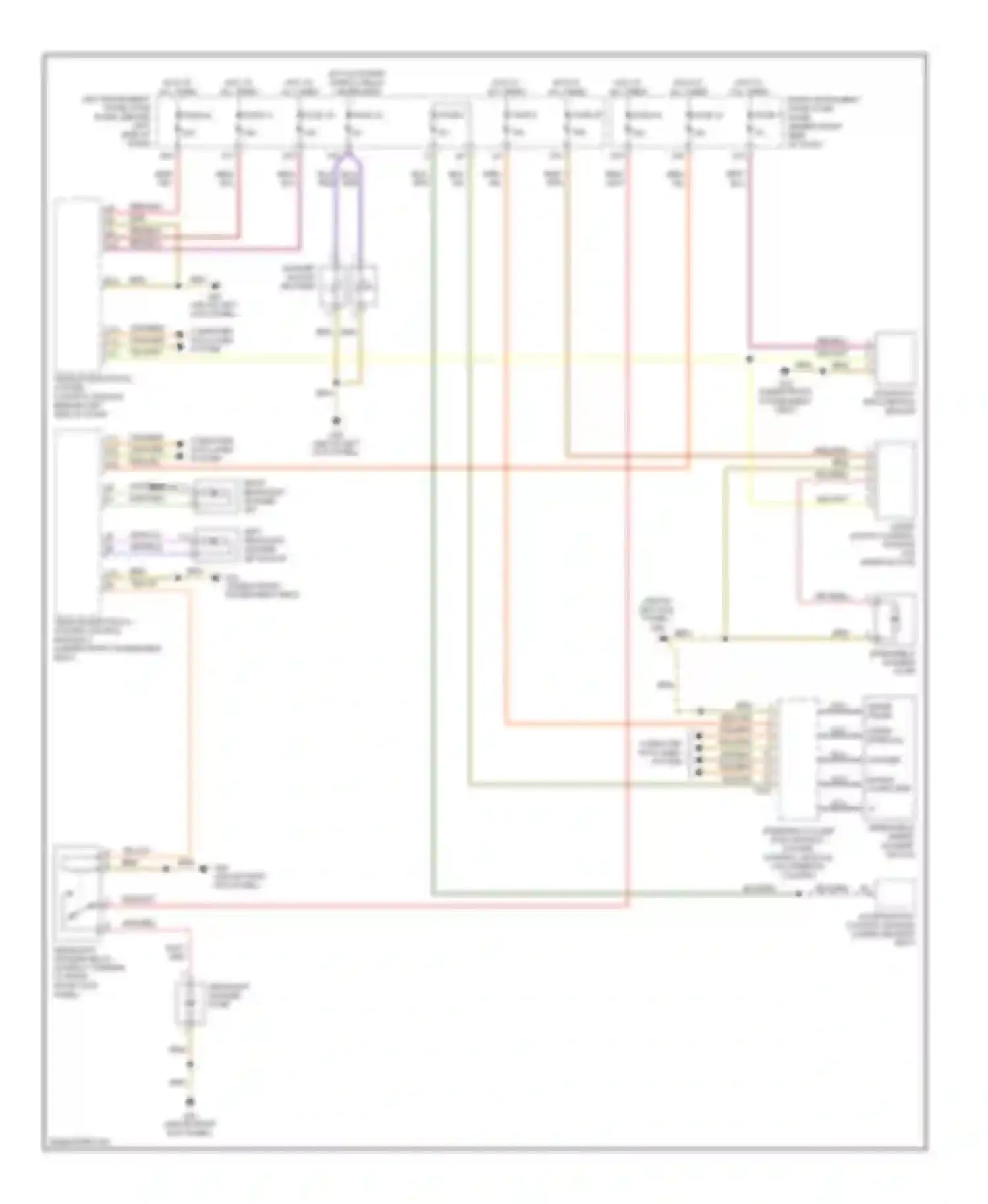 Wiring diagram washer nozzle heaters for Audi A8 D3 facelift (2005-2007) (1 of 1)